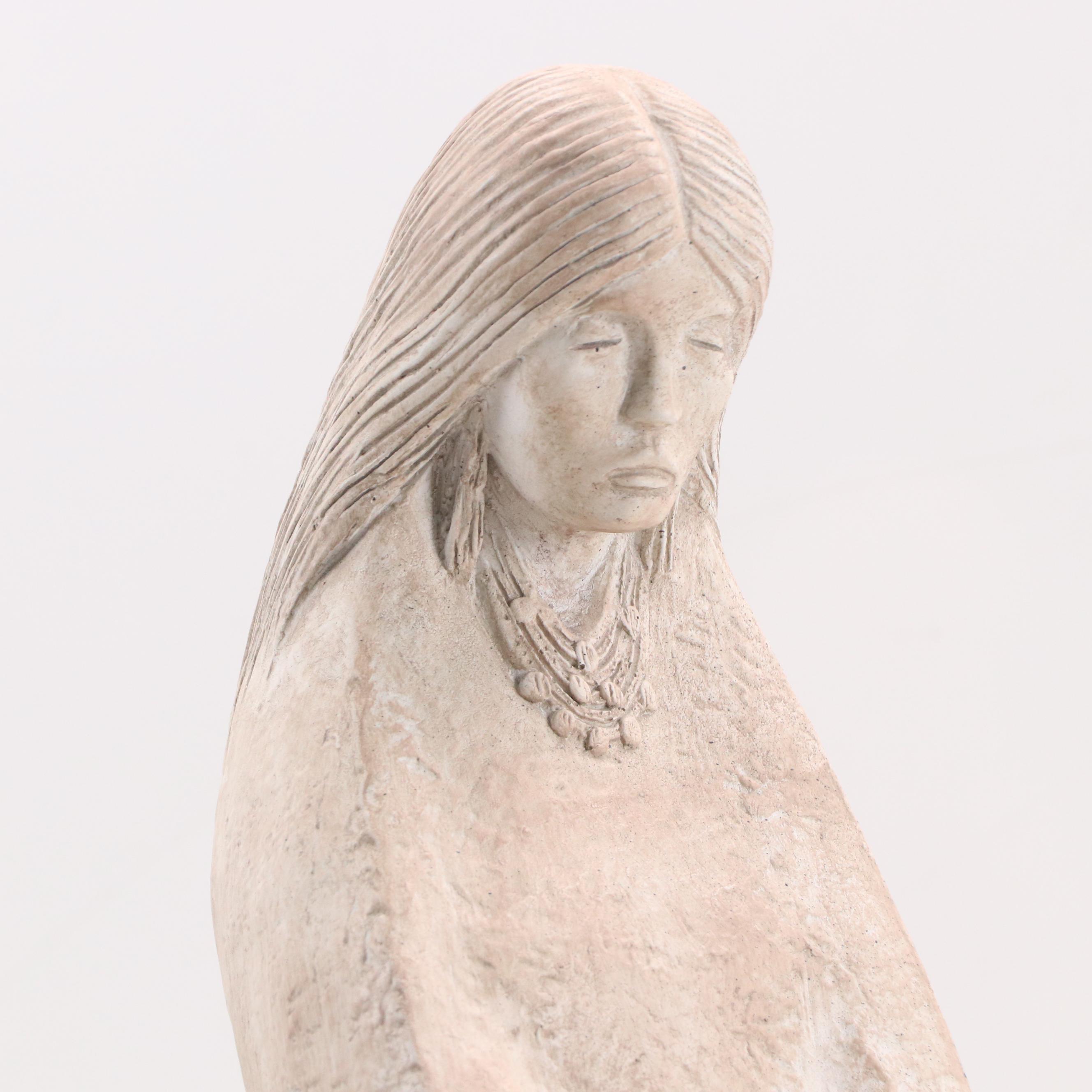 Acoma Austin Productions Inc. Painted Cast Plaster Sculpture, 1982