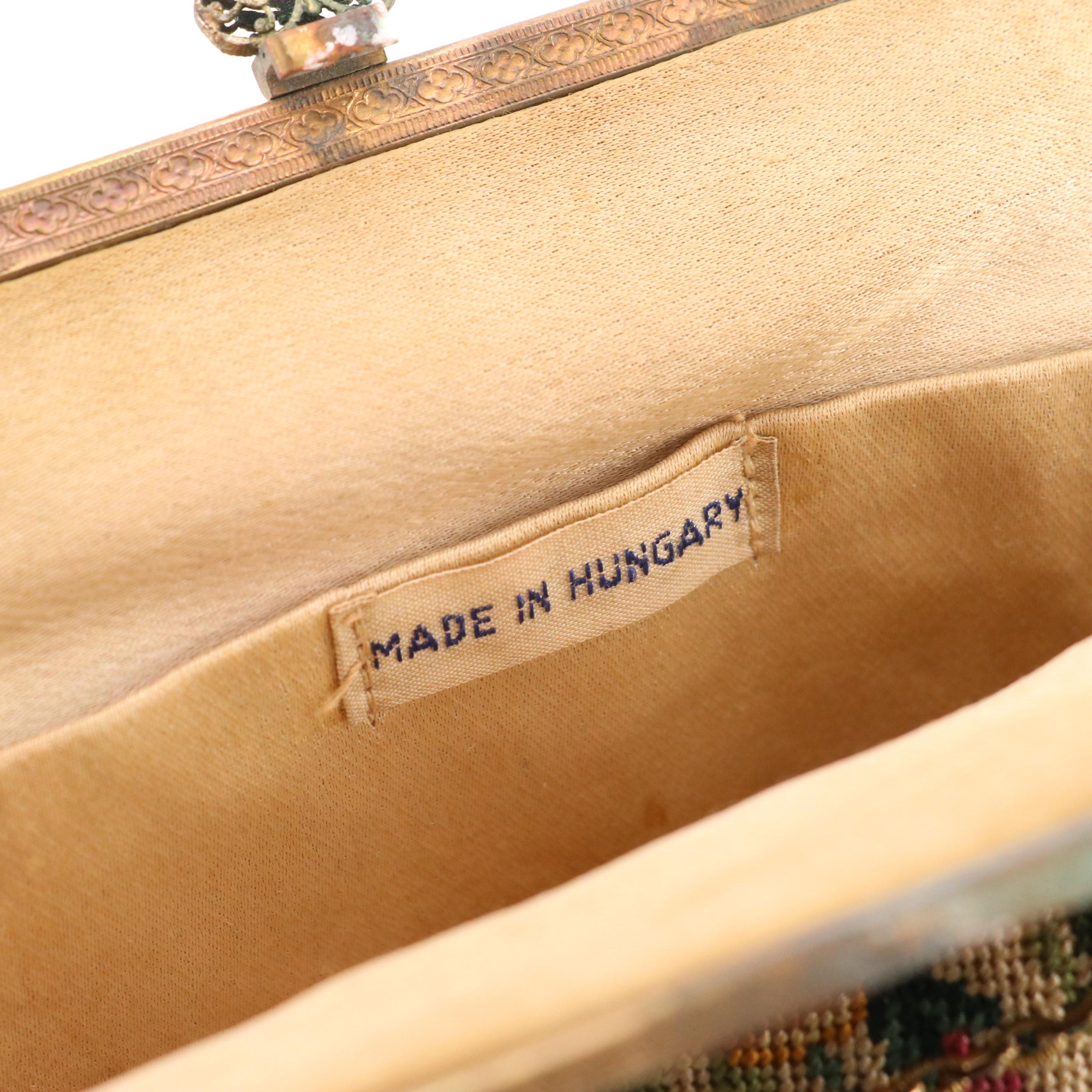 Hungarian Needlepoint and French Microbead/Embroidered Evening Bags w/Other Bags