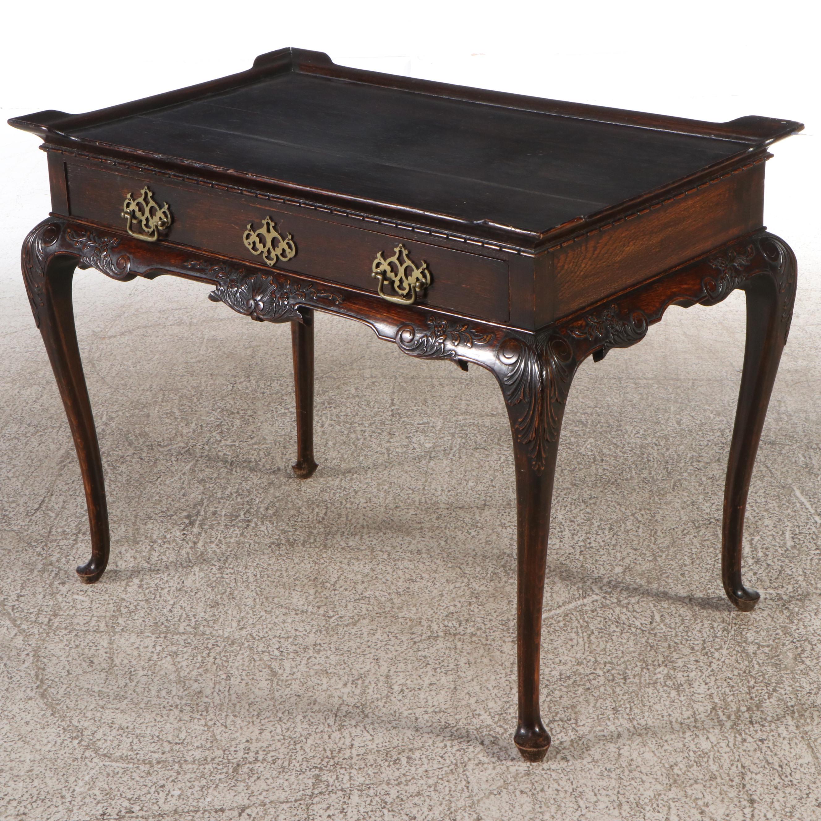Louis XV Style Carved Oak Table