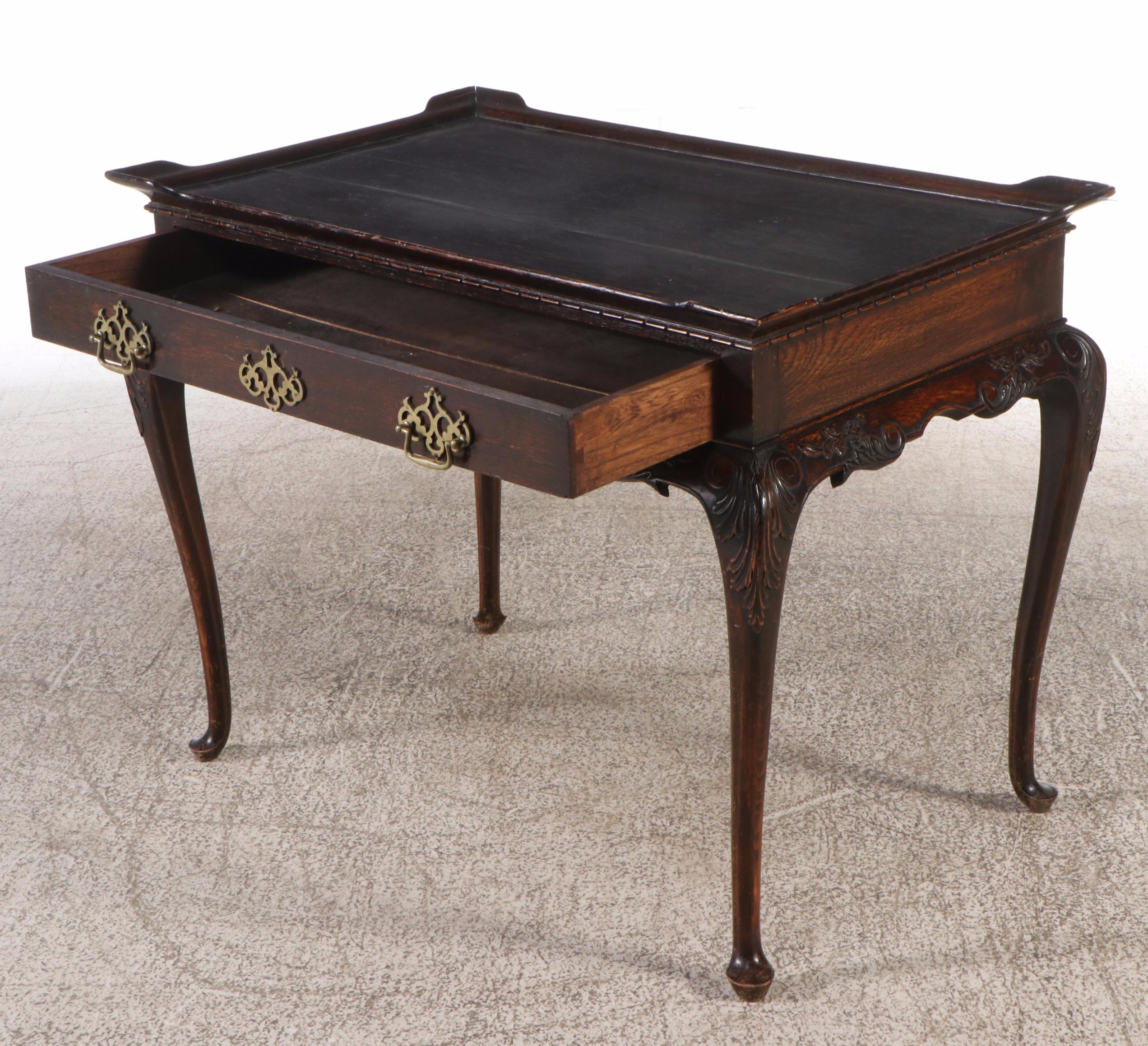 Louis XV Style Carved Oak Table
