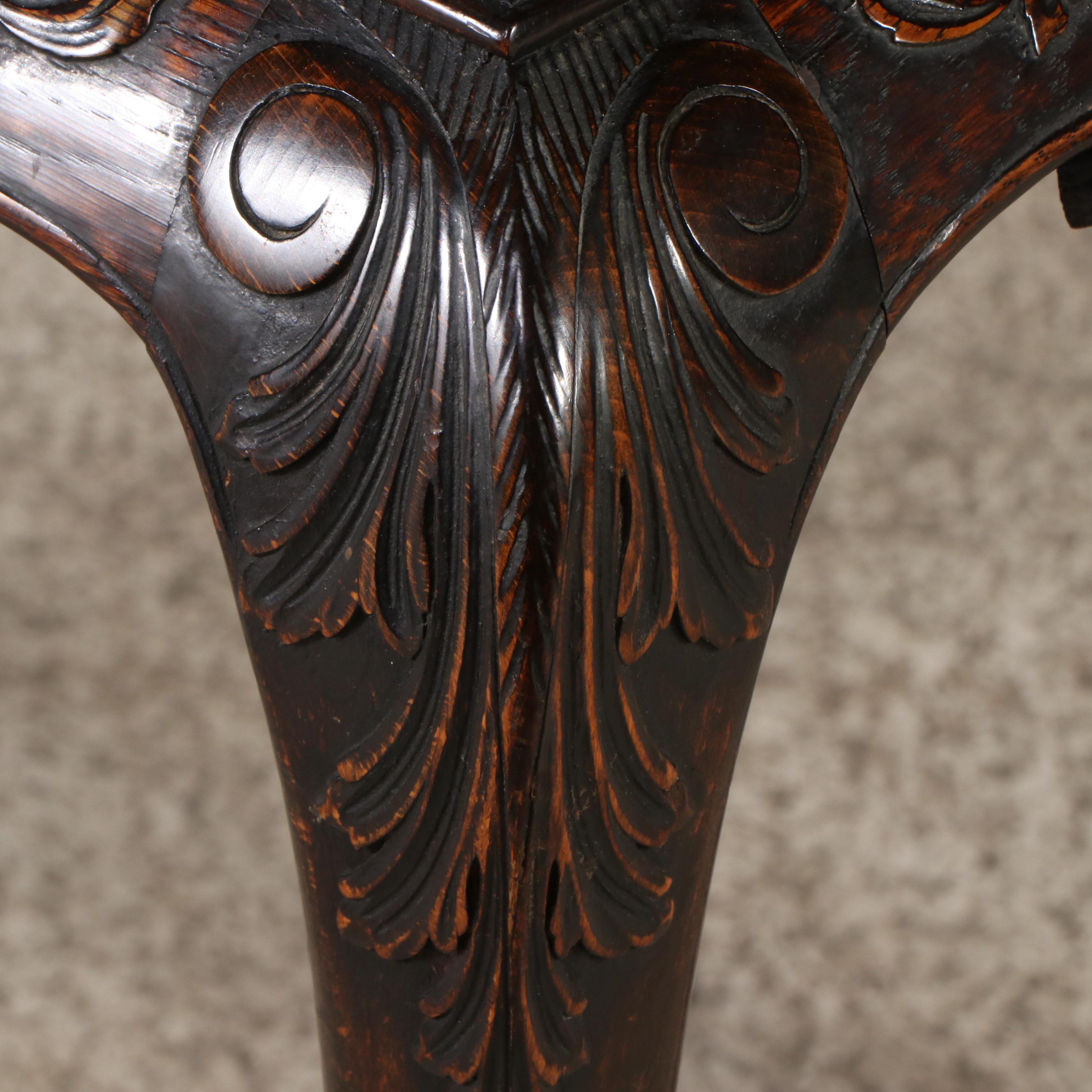 Louis XV Style Carved Oak Table