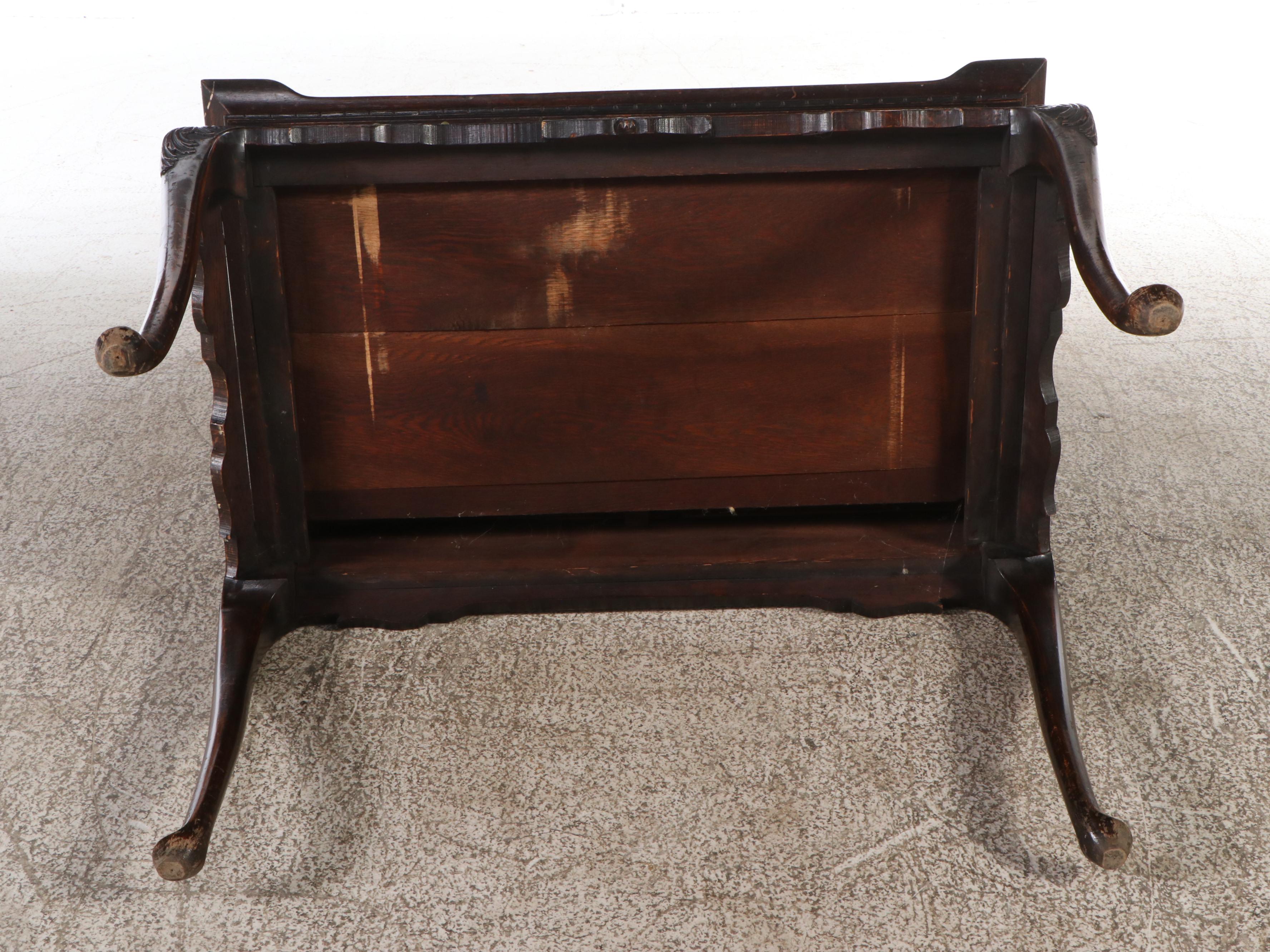 Louis XV Style Carved Oak Table