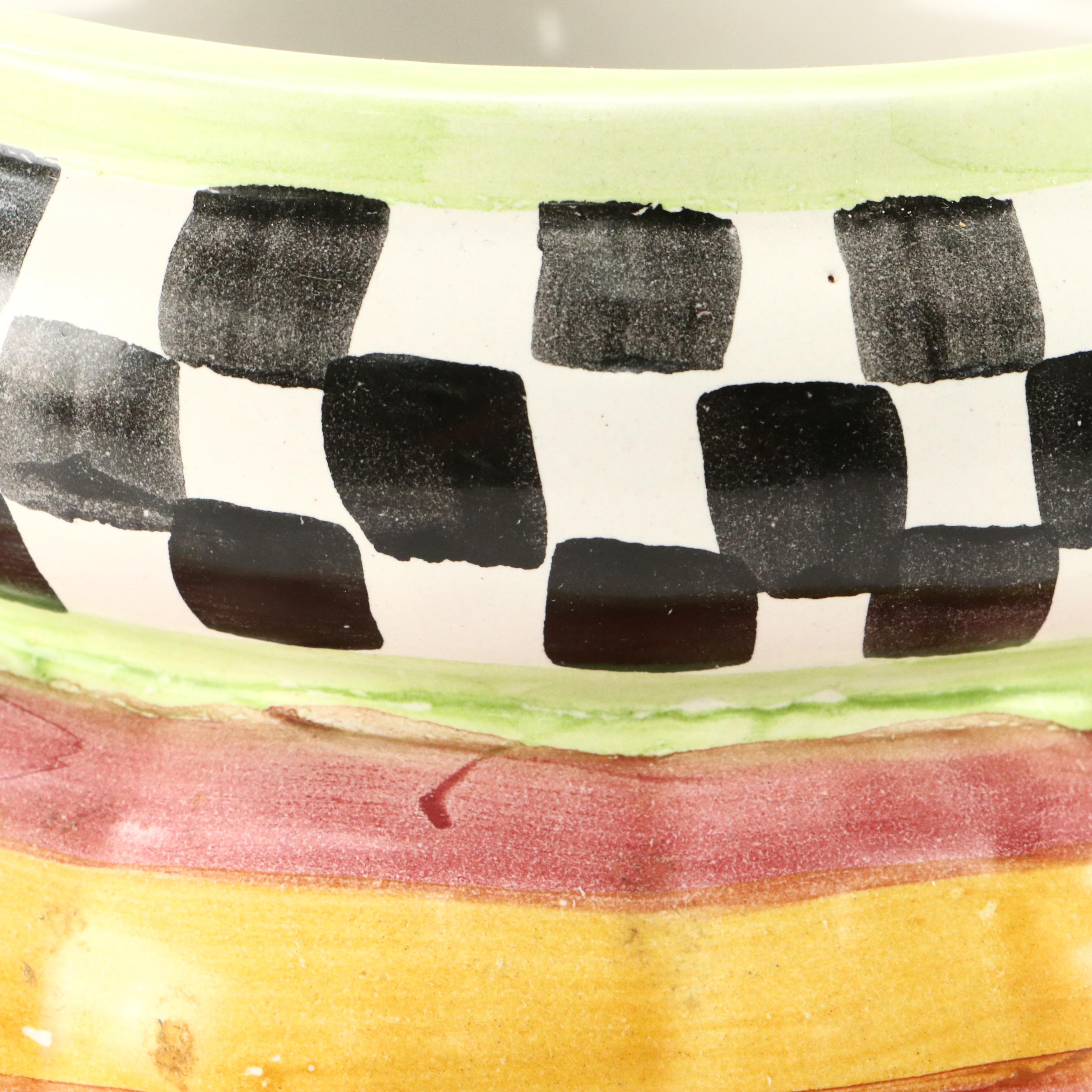 MacKenzie-Childs "Odd Fellows" Jar