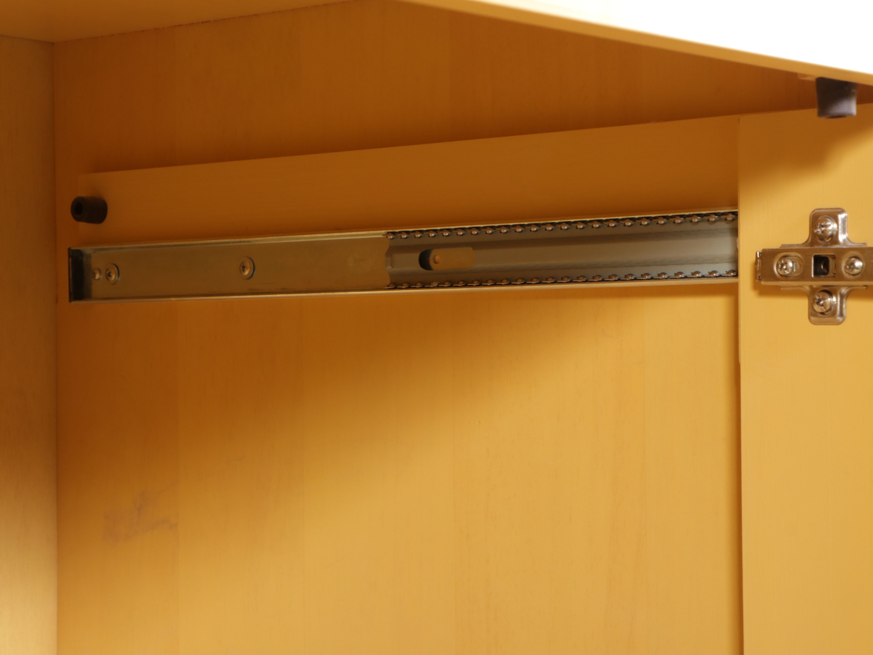 Woodcraft Furniture Painted Yellow Media Cabinet