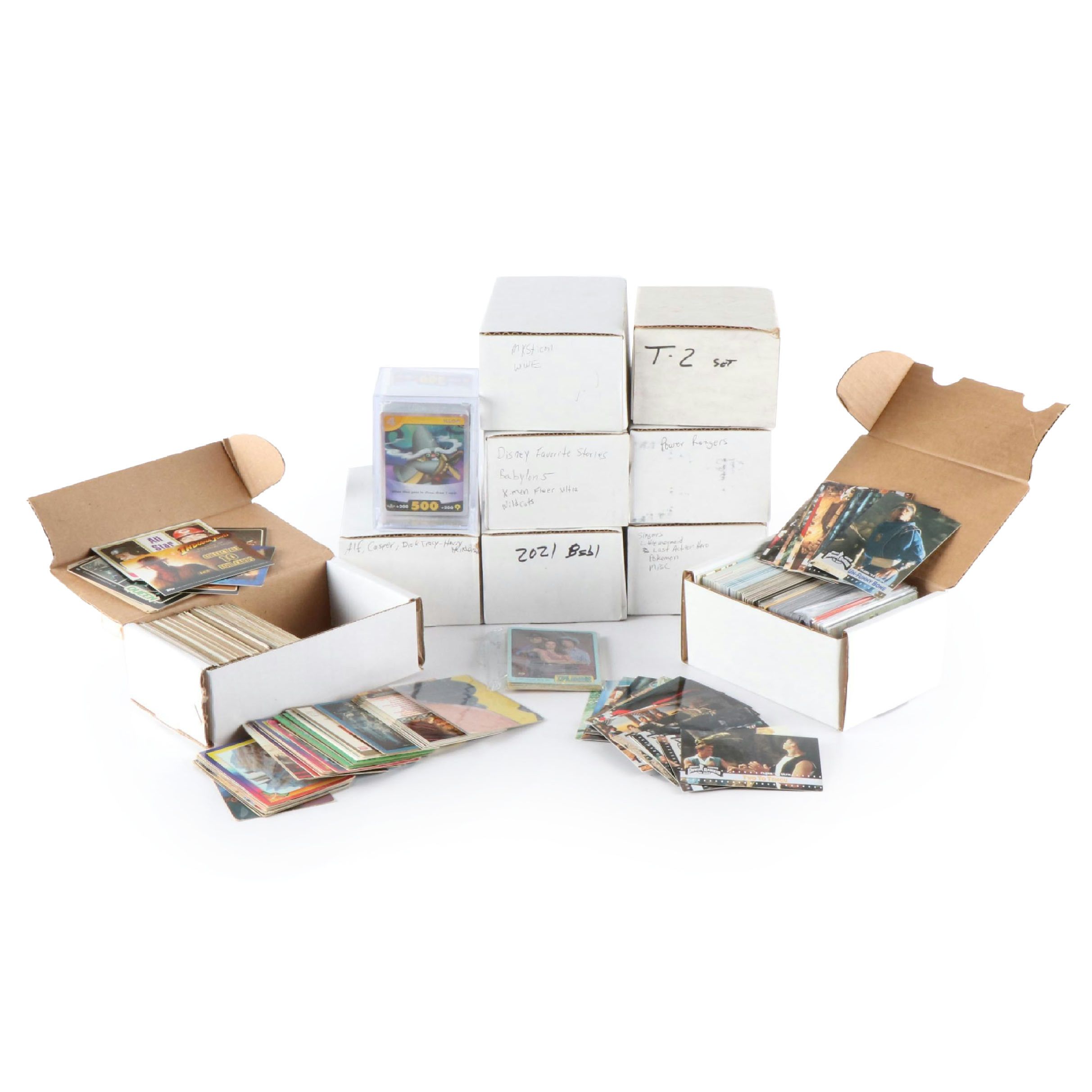 Ten Boxes of Non-Sports Trading Cards, Including Magic, Disney and More