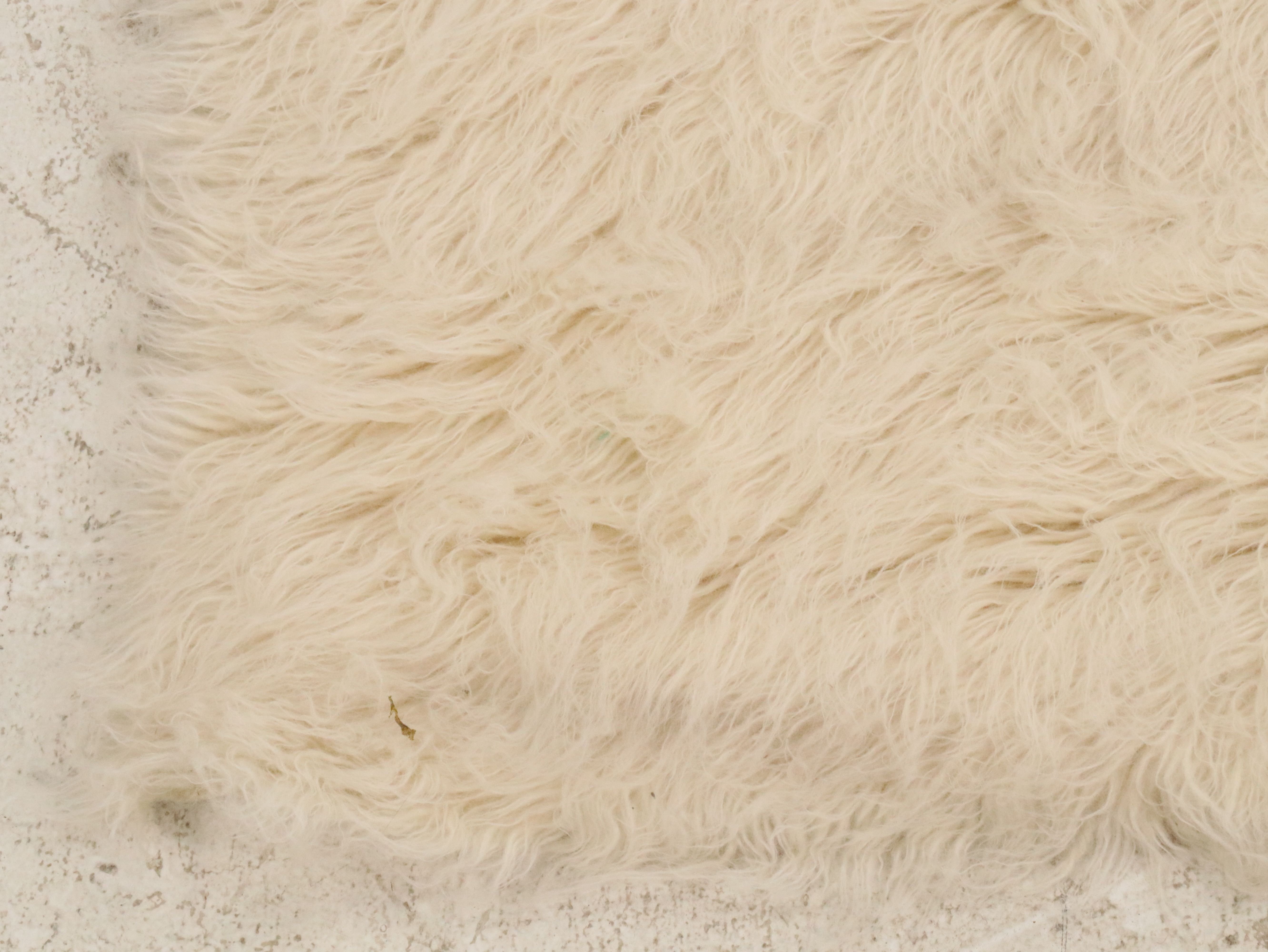 9'4 x 12'3 Handwoven Karamichos Mazarakis Flokati Room-Sized Rug