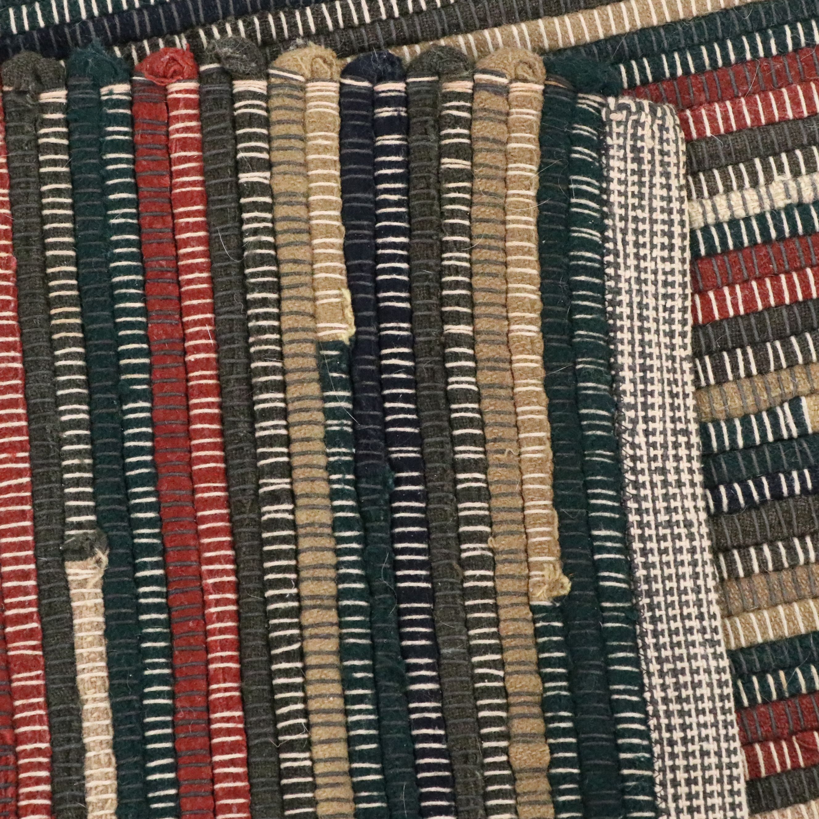 6' x 9'1 Handwoven Rag Area Rug