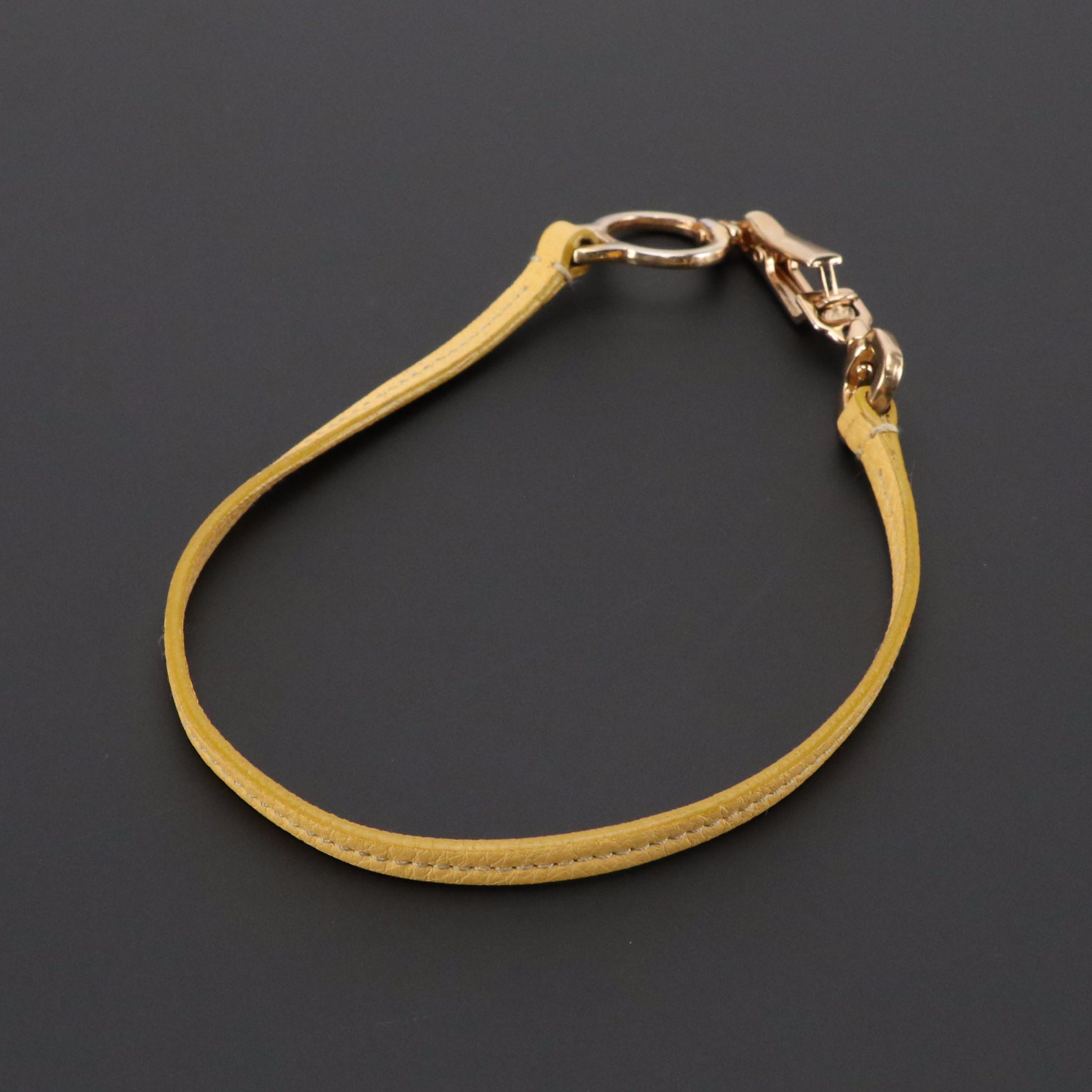 Prada Leather Choker Necklace