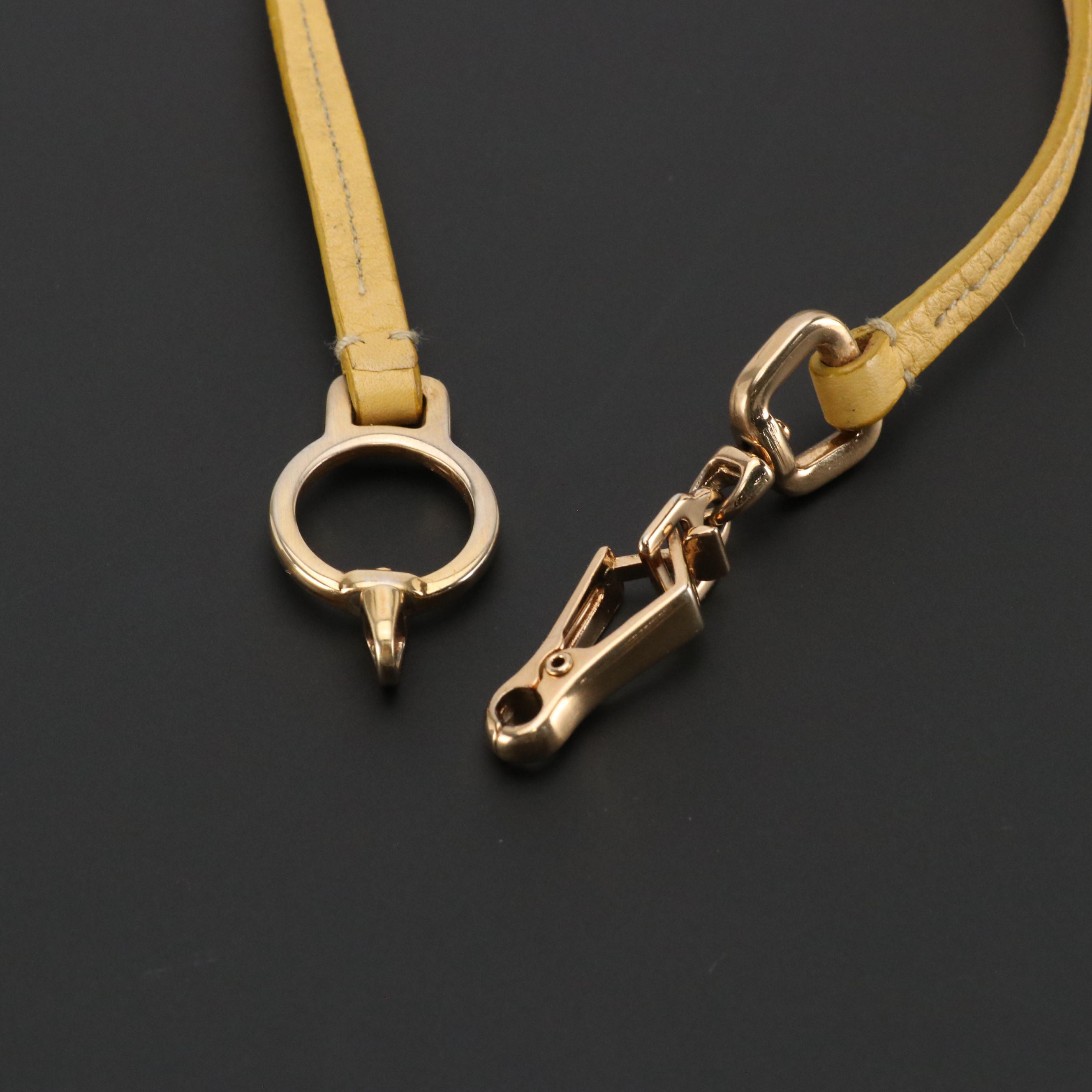 Prada Leather Choker Necklace