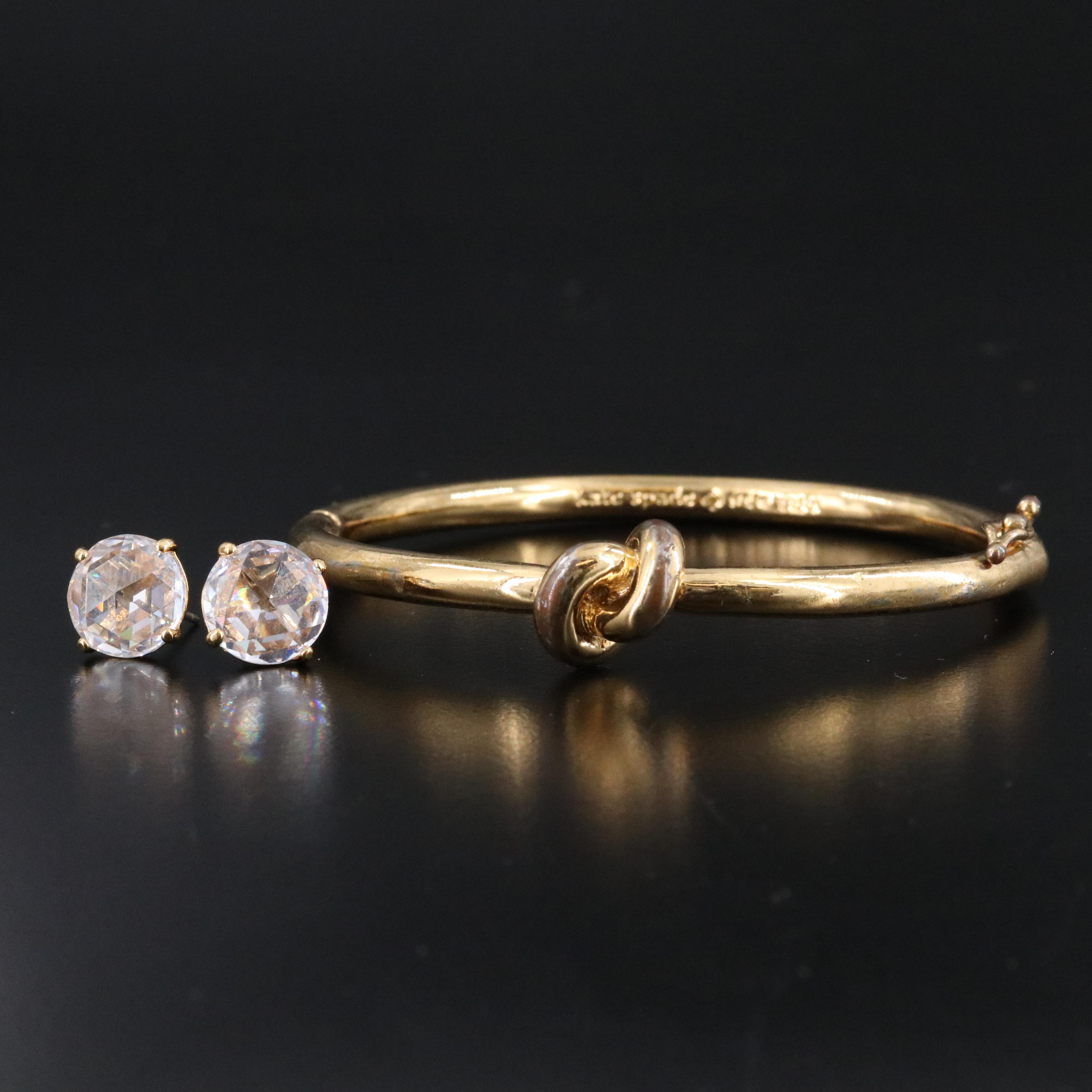 Kate Spade Bracelet and Crystal Earrings