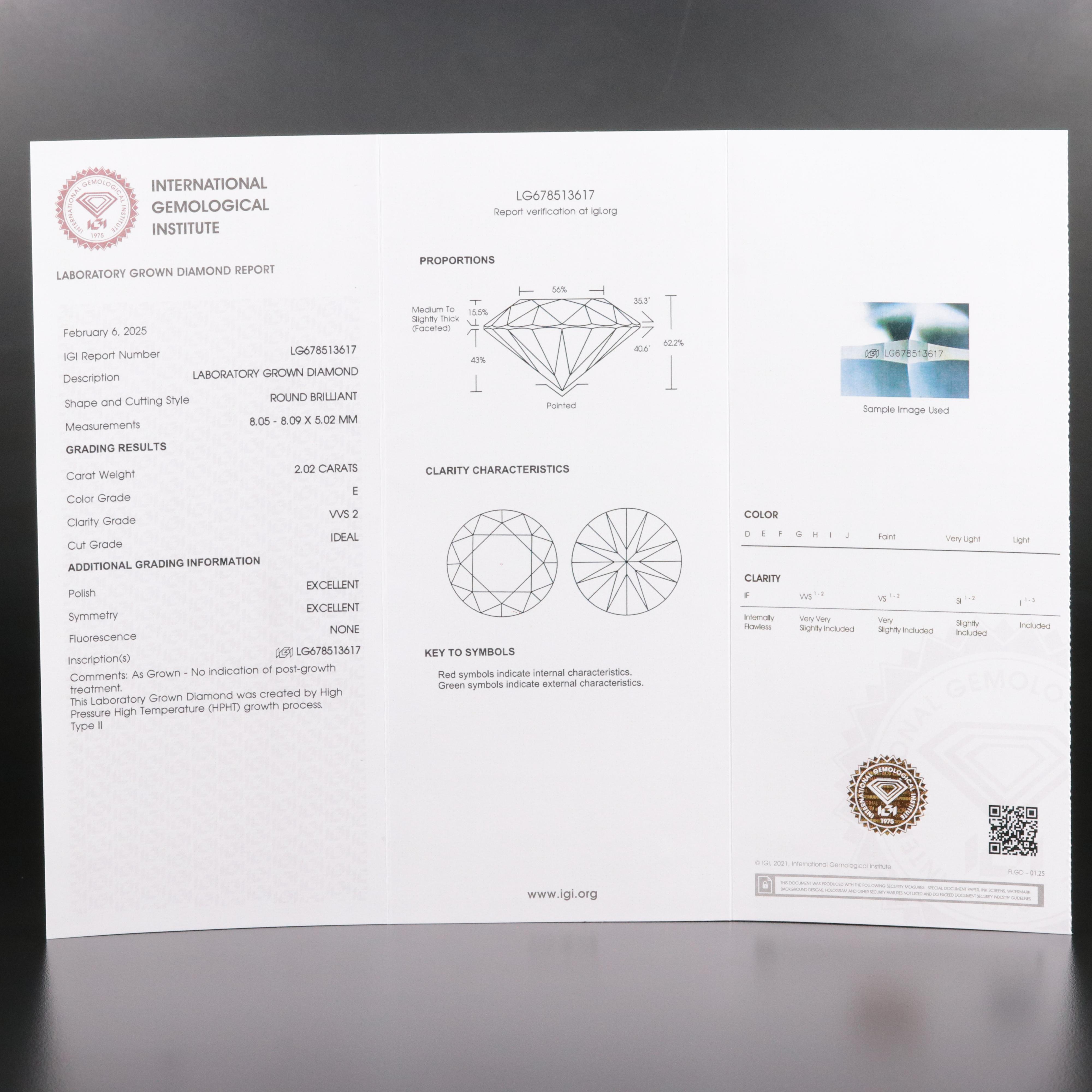 Platinum 4.03 CTW Lab Grown Diamond Stud Earrings with IGI Reports