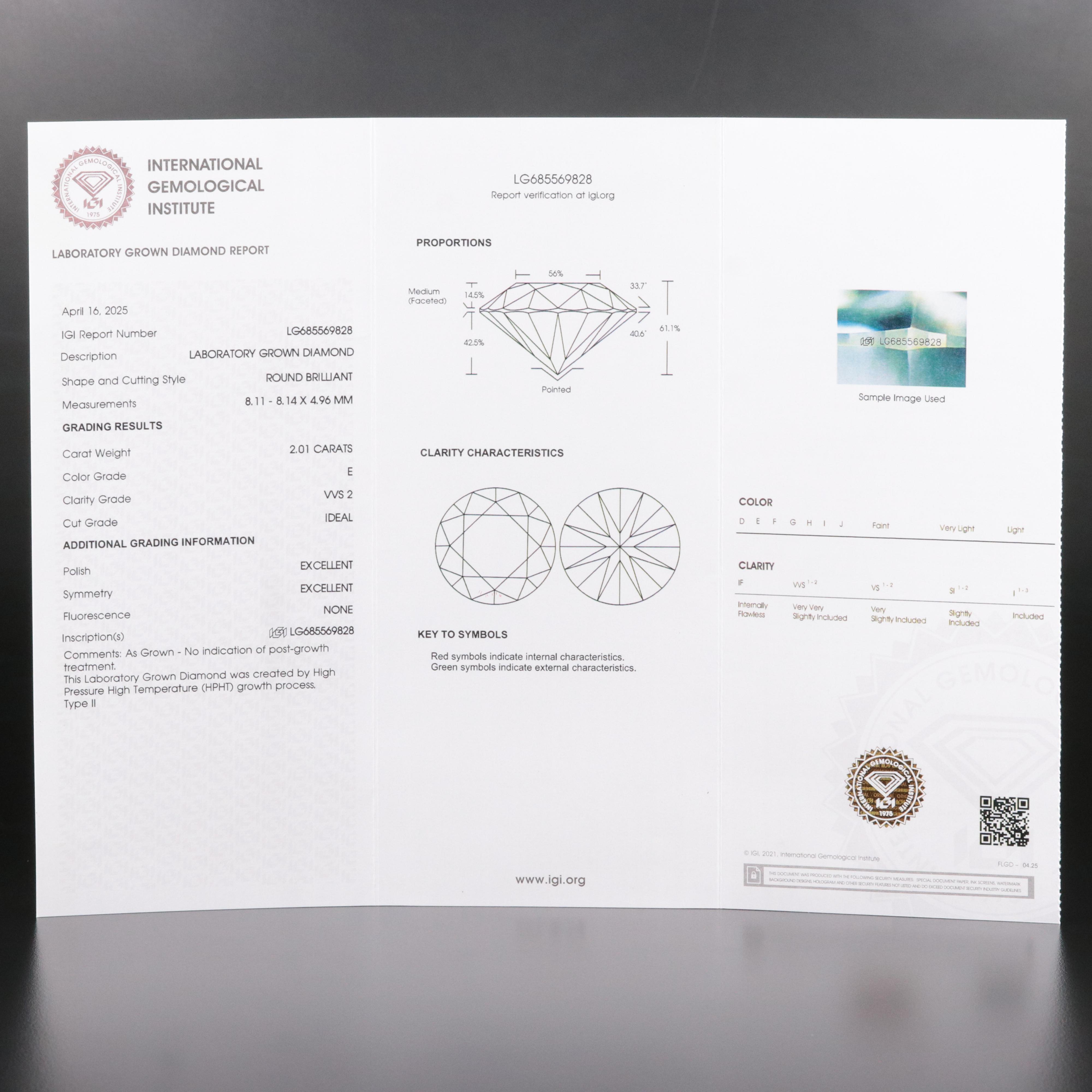 Platinum 4.03 CTW Lab Grown Diamond Stud Earrings with IGI Reports