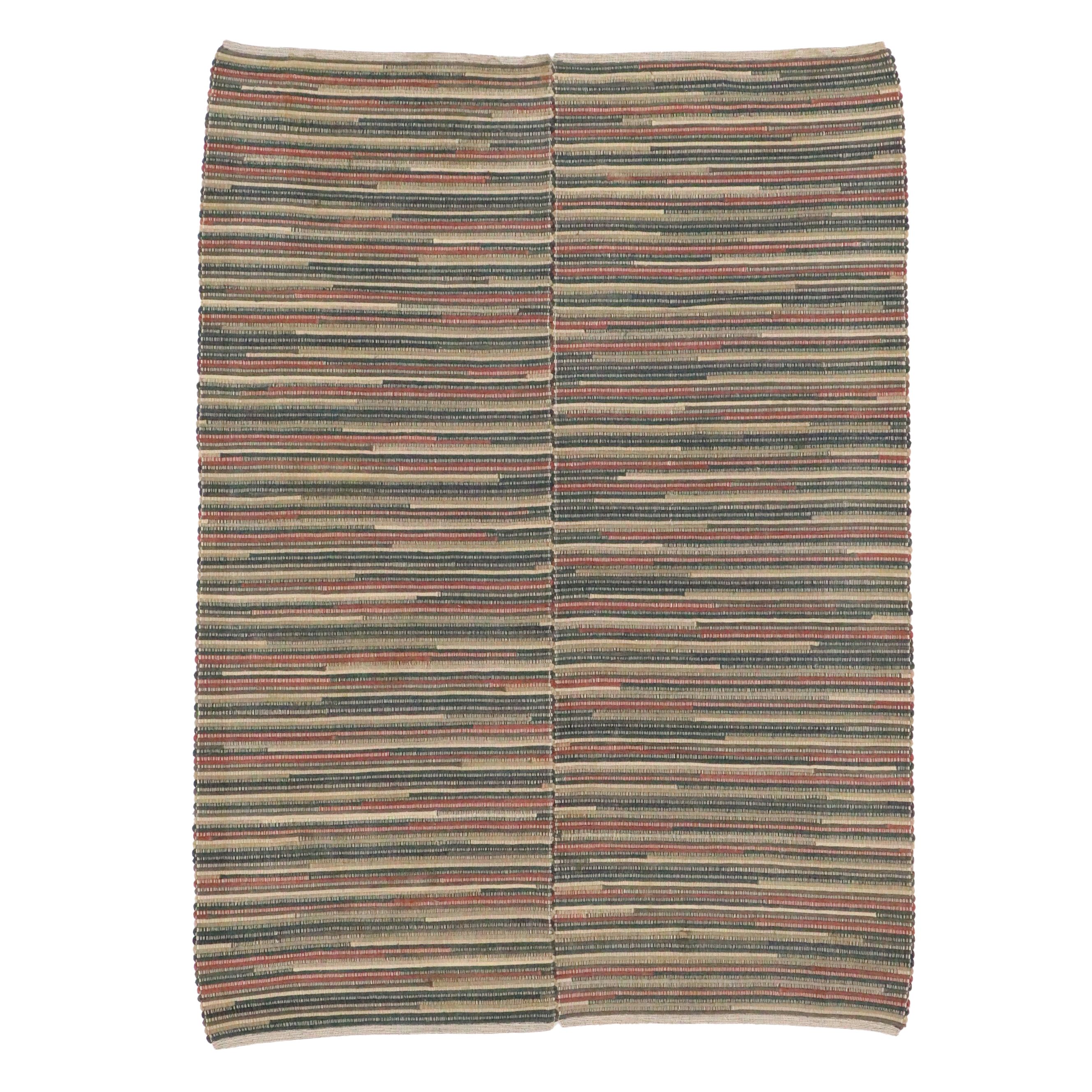 6' x 9'1 Handwoven Rag Area Rug
