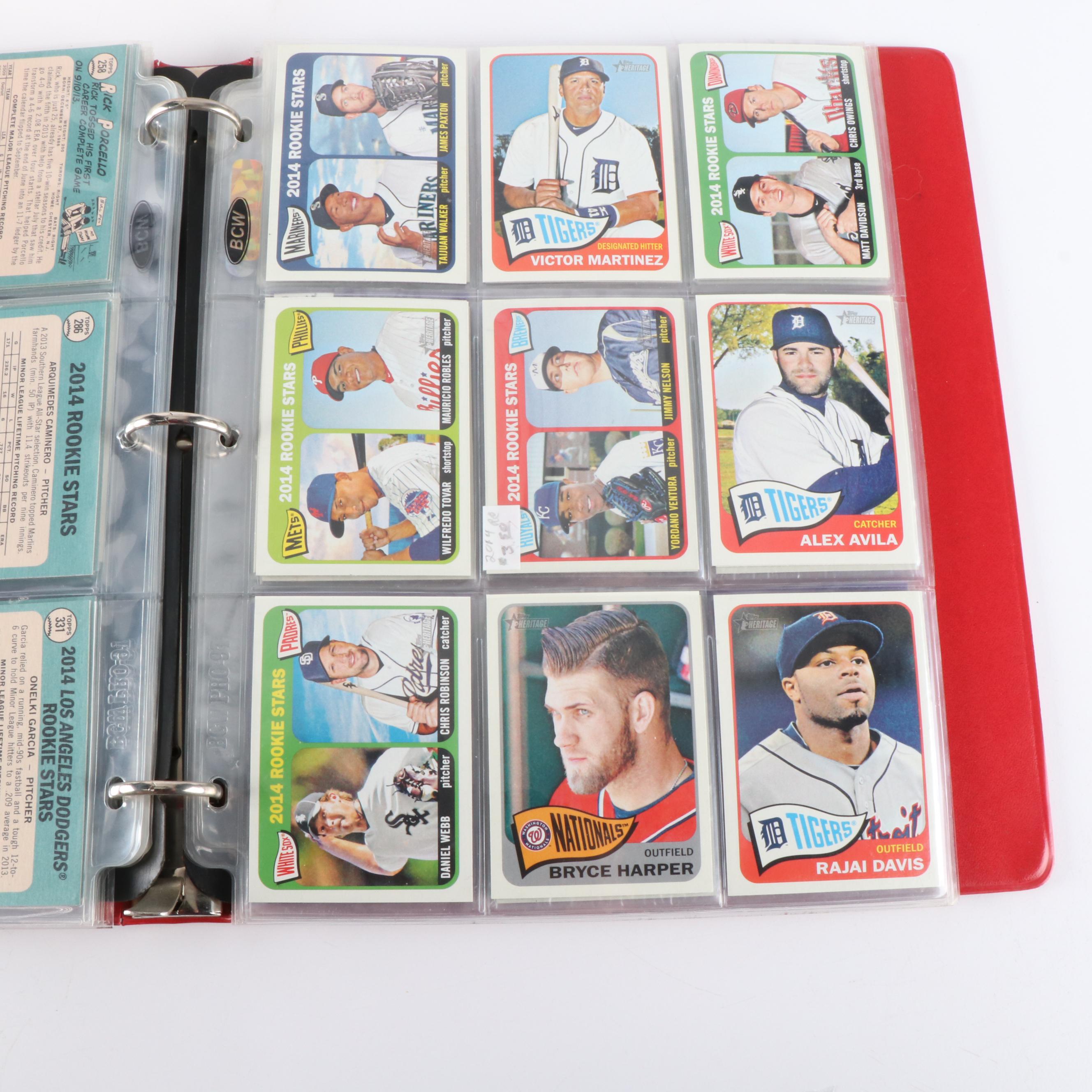 Topps Heritage with Other Baseball Cards Featuring Jeter, Clemente, and More