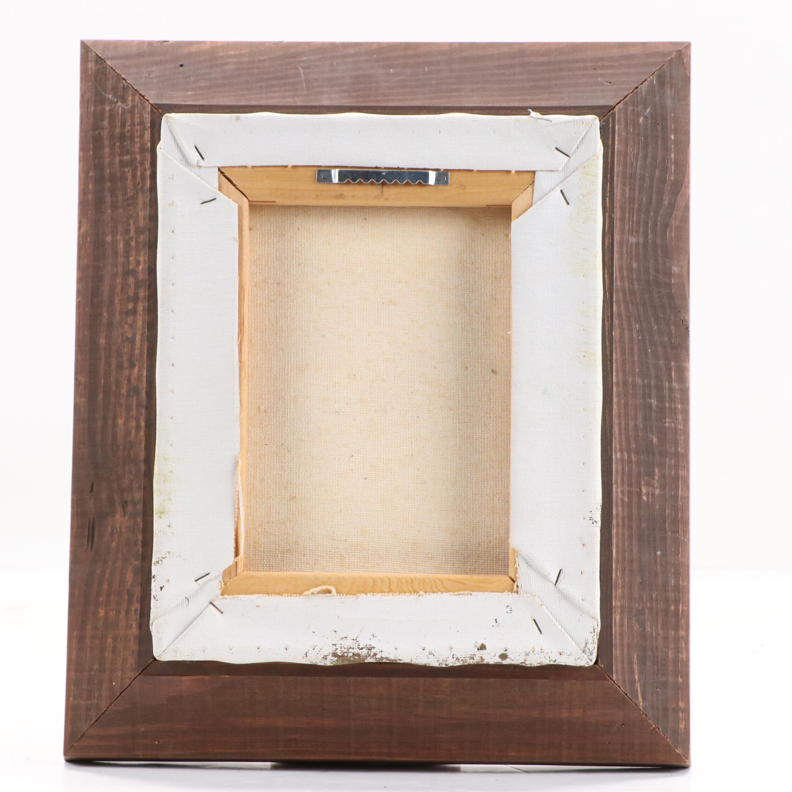 Coastal Landscape Oil Painting, Late 20th Century