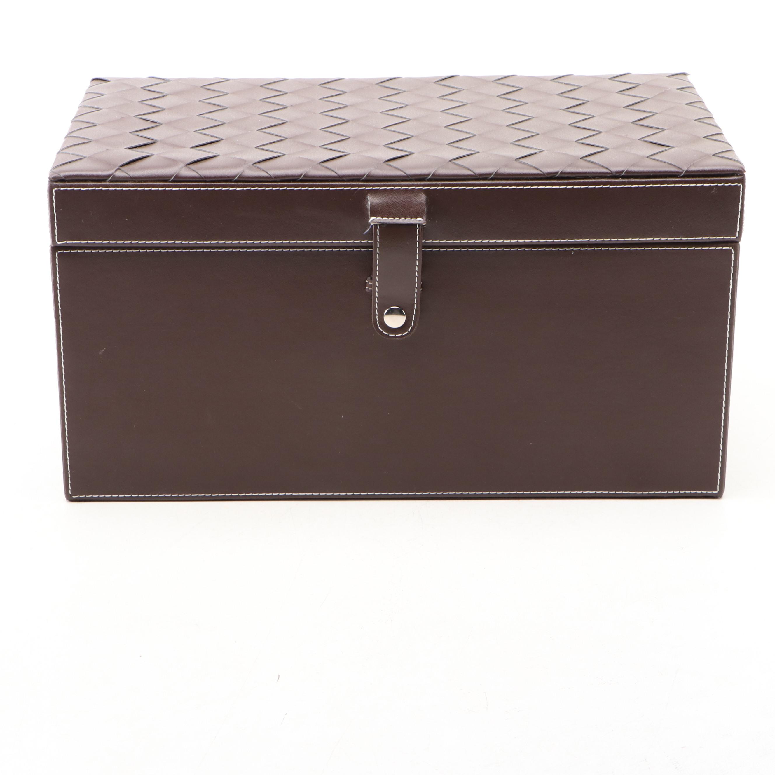Faux-Leather Storage and Milano Series Jewelry Boxes