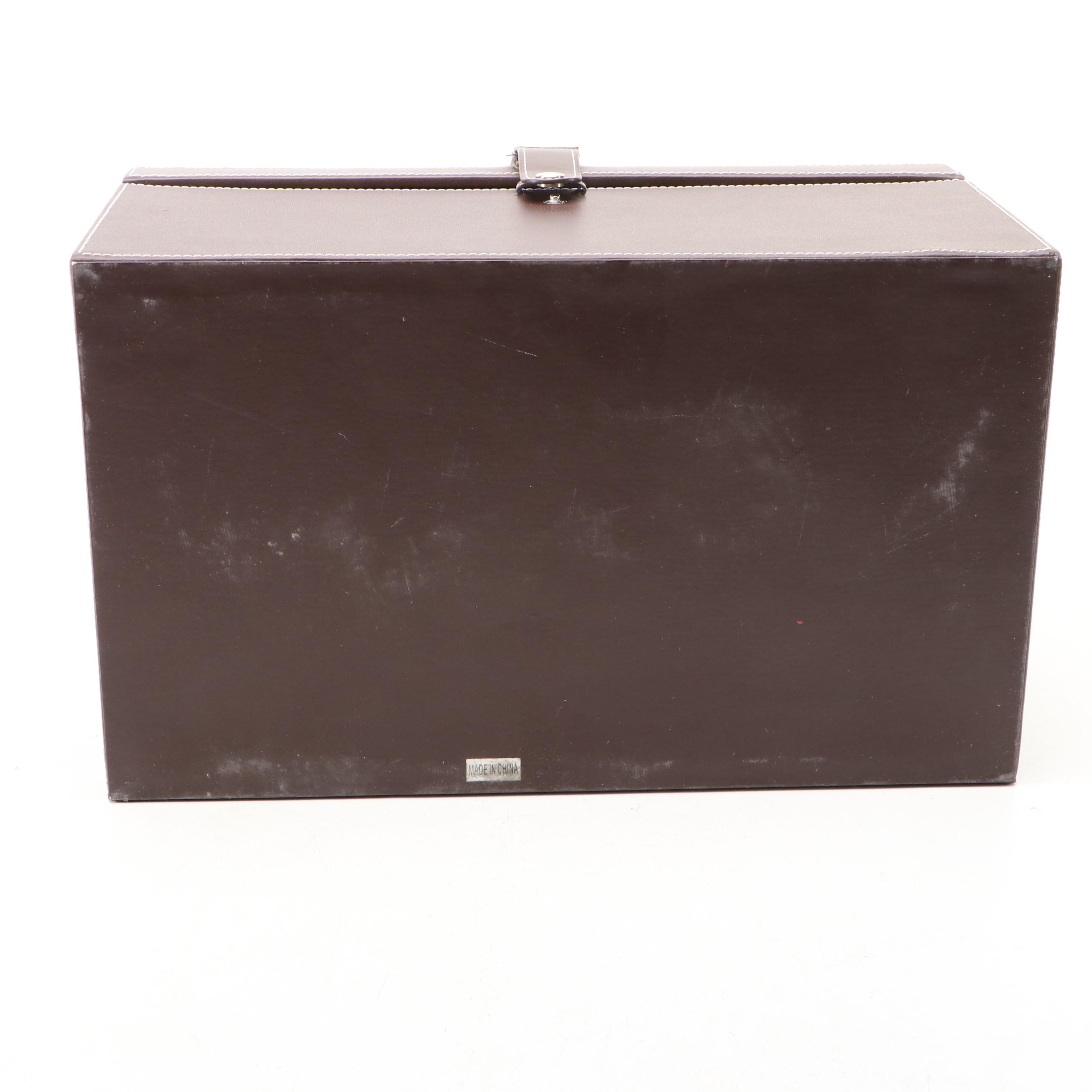 Faux-Leather Storage and Milano Series Jewelry Boxes