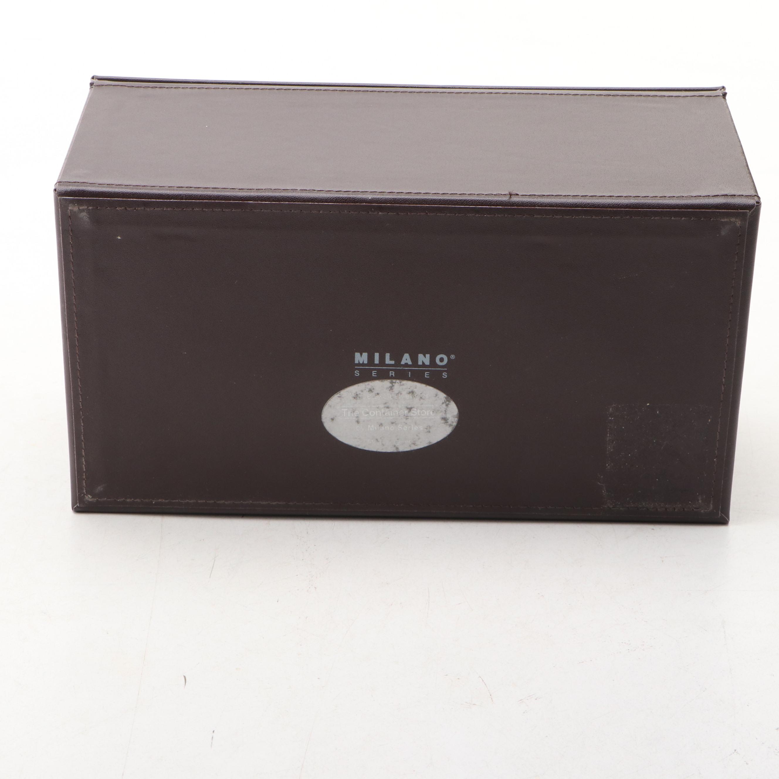 Faux-Leather Storage and Milano Series Jewelry Boxes