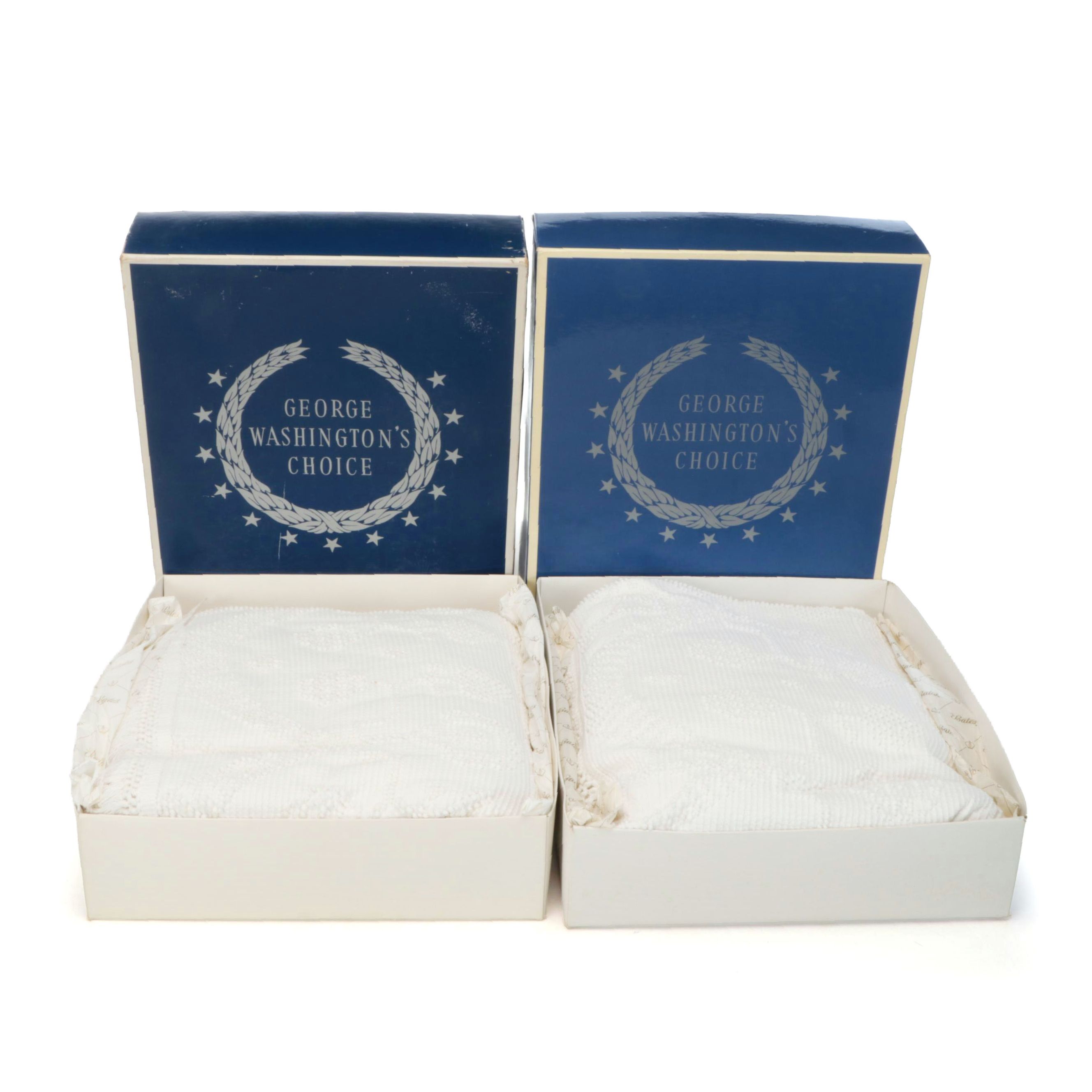 Bates "George Washington's Choice" Chenille Twin Size Bedspreads