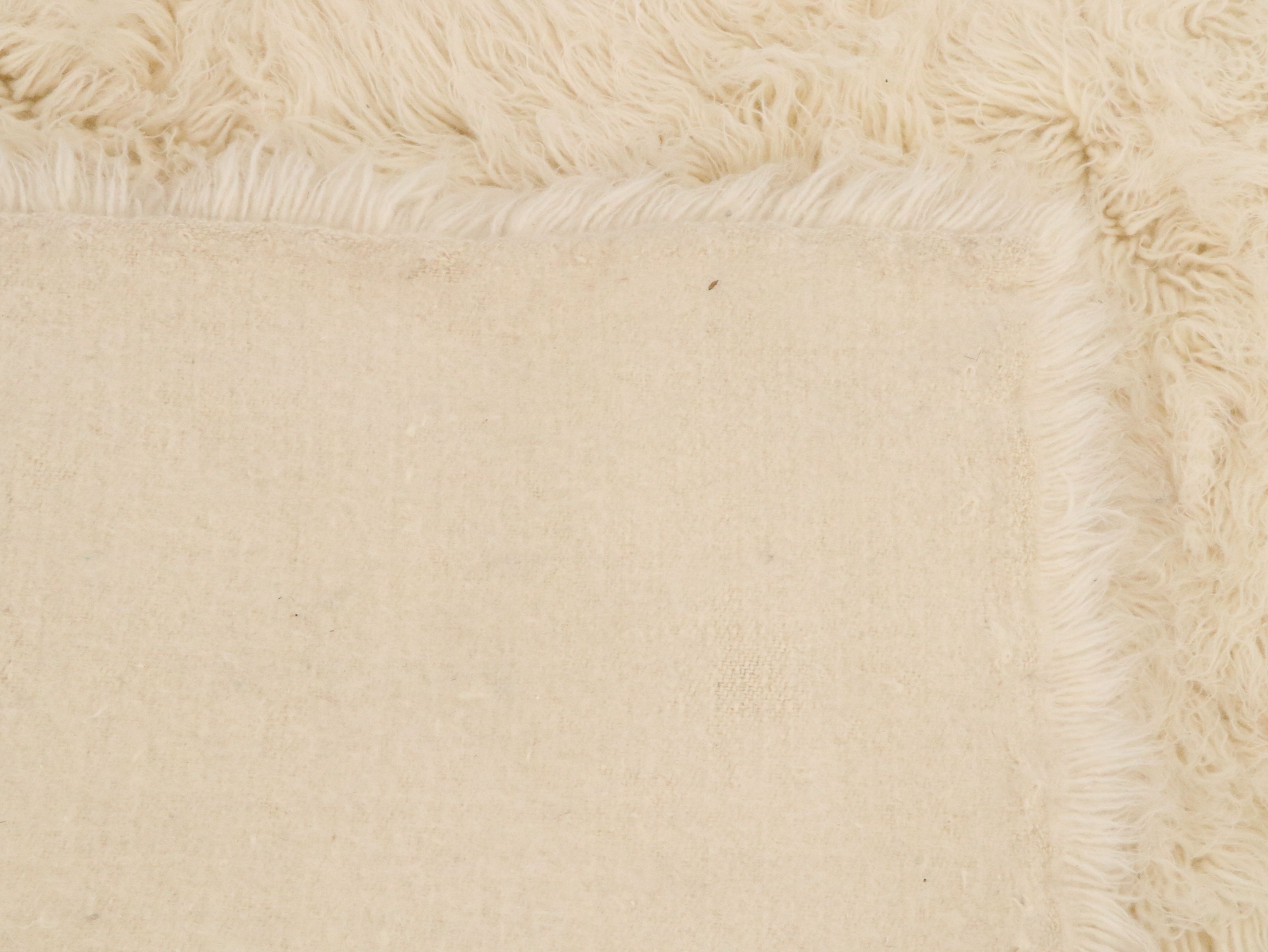 9'1 x 12'3 Handwoven Karamichos Mazarakis Flokati Room-Sized Rug