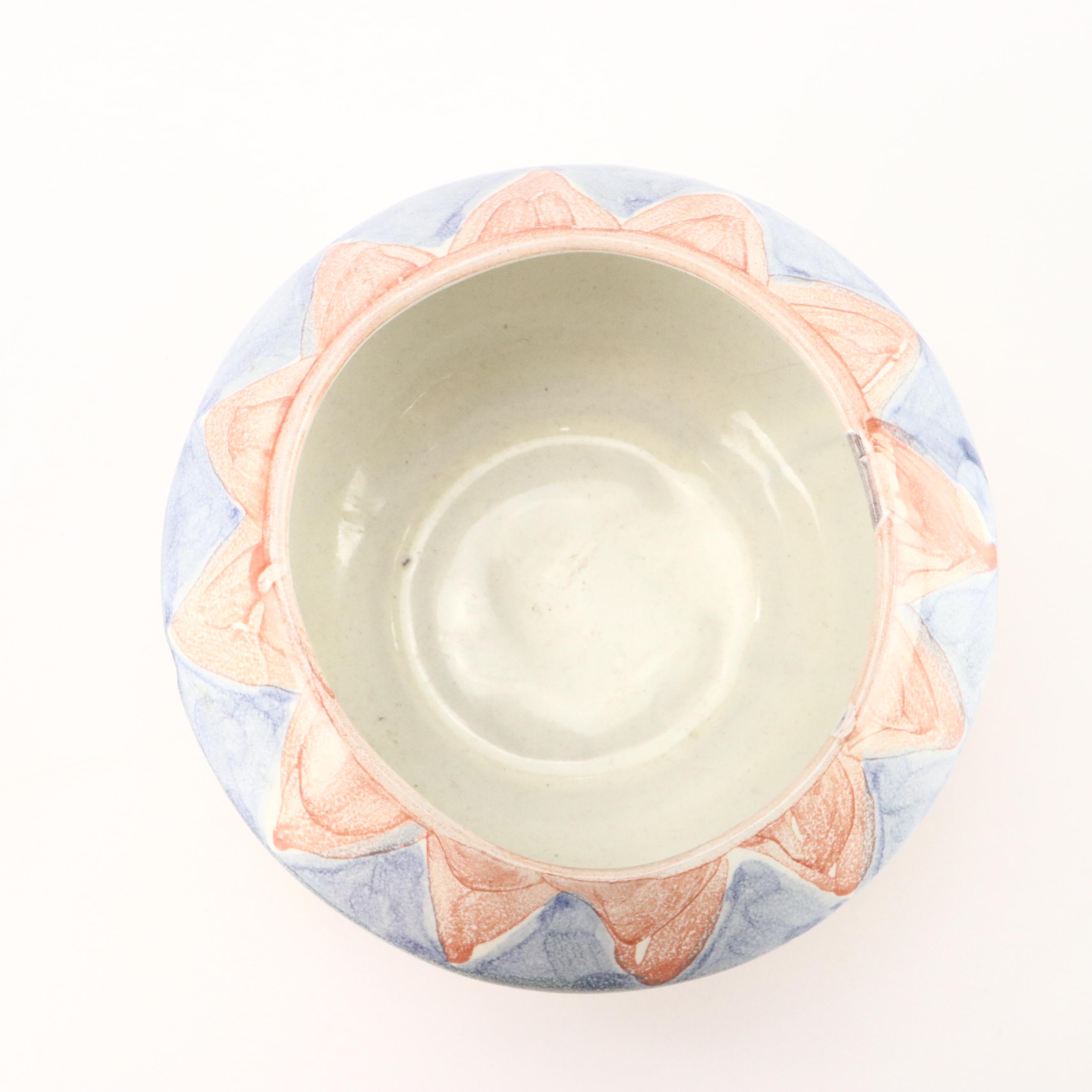 MacKenzie-Childs Open Sugar Bowl and "Cayuga" Open Chowder Bowl