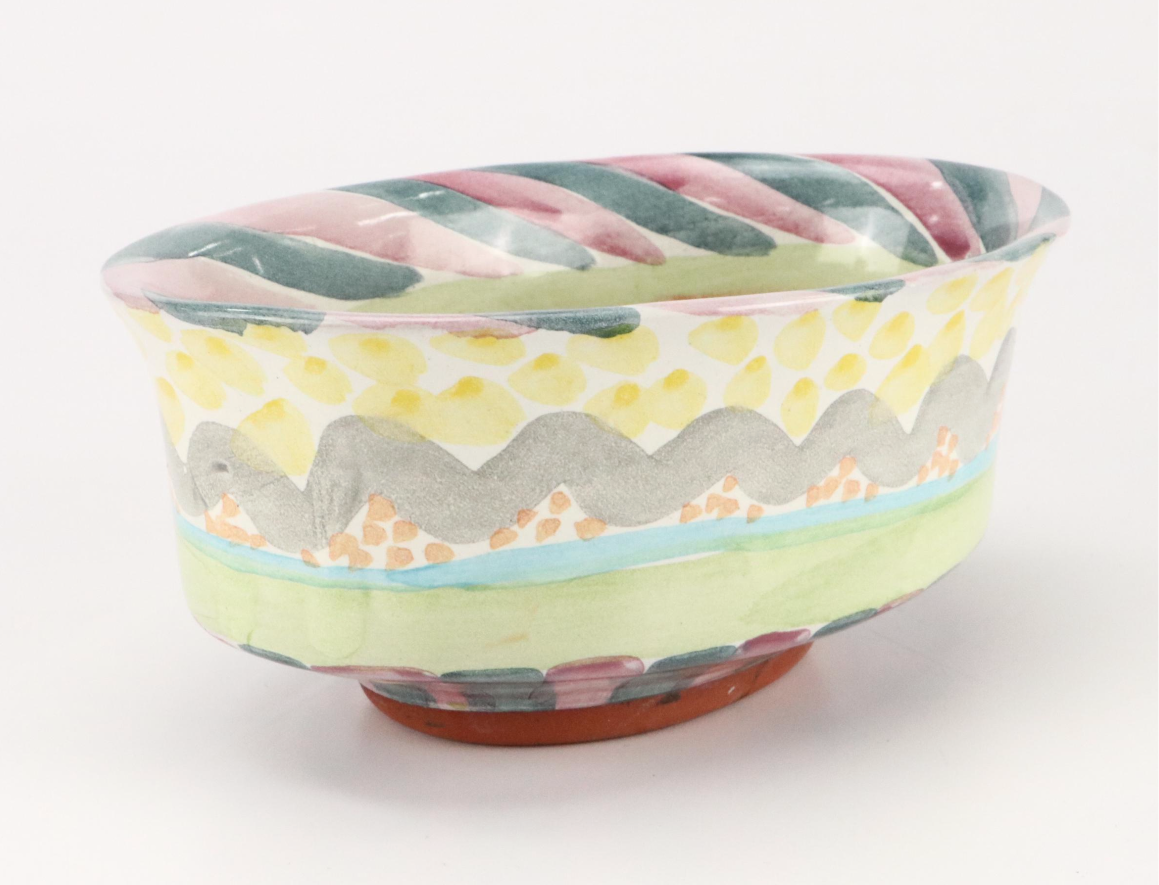 MacKenzie-Childs Open Sugar Bowl and "Cayuga" Open Chowder Bowl