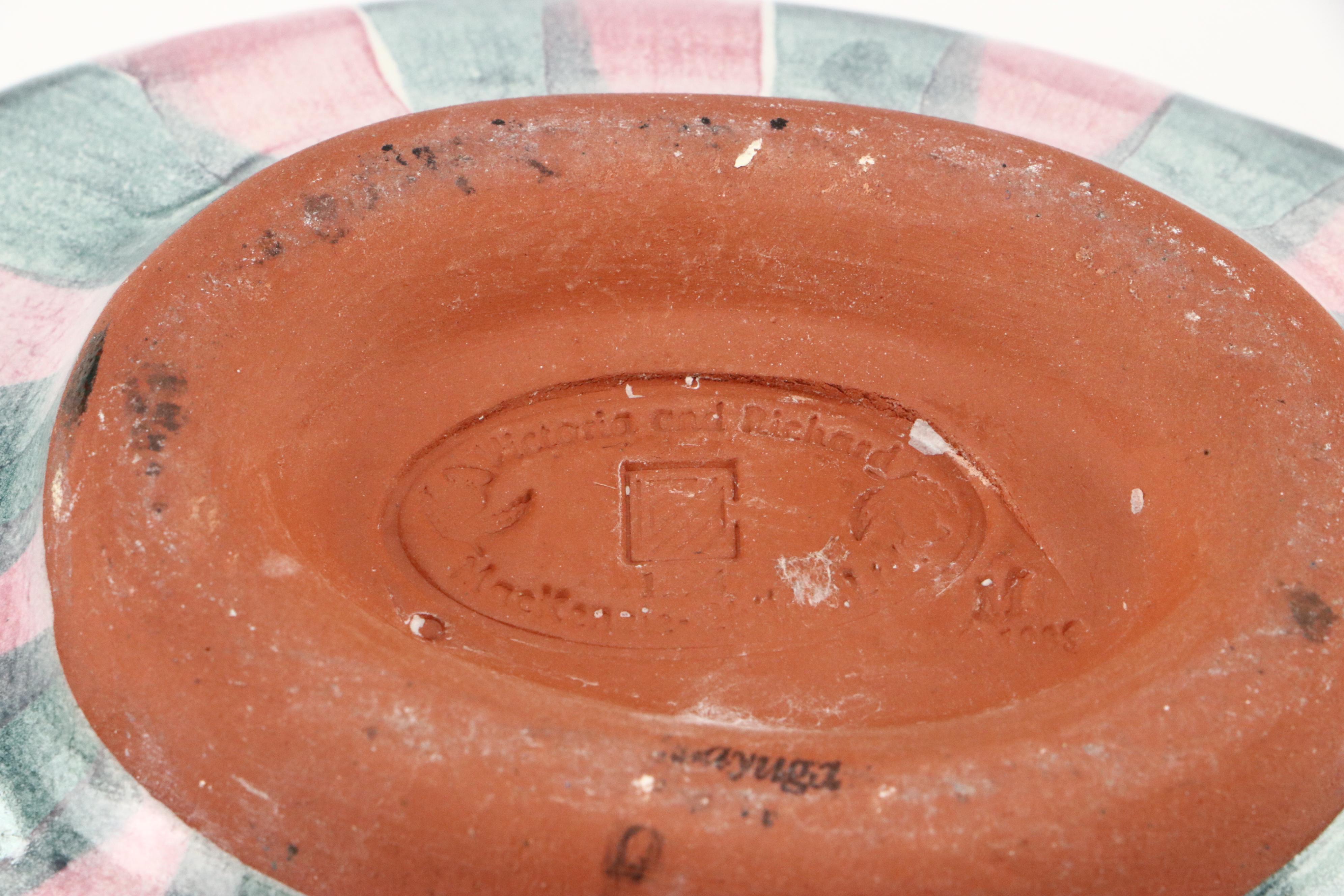 MacKenzie-Childs Open Sugar Bowl and "Cayuga" Open Chowder Bowl