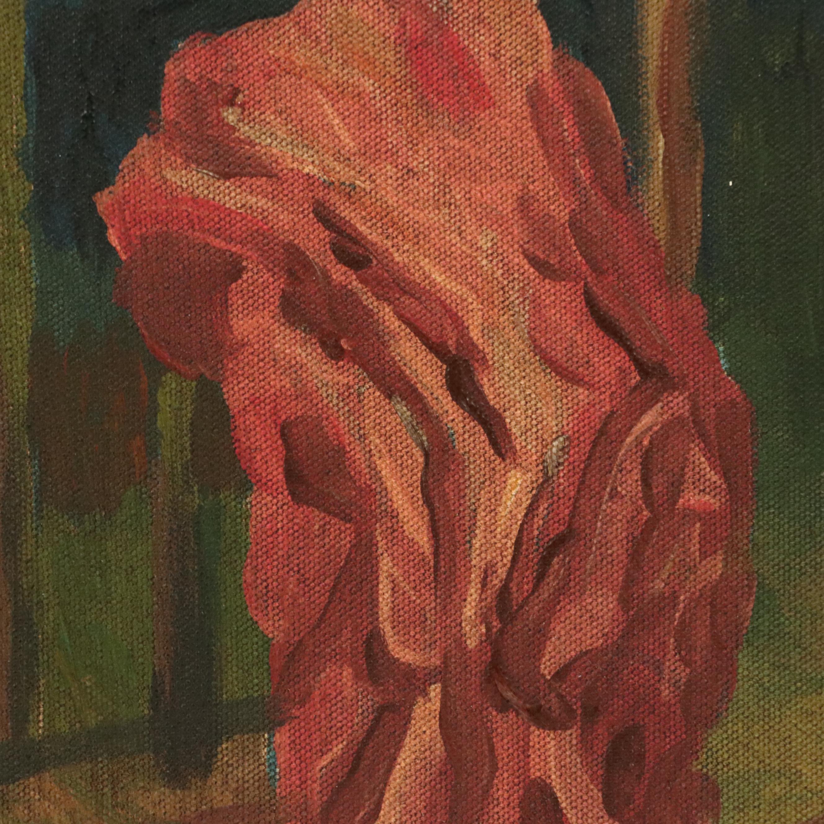 Standing Female Nude Oil Painting After Camille Pissarro