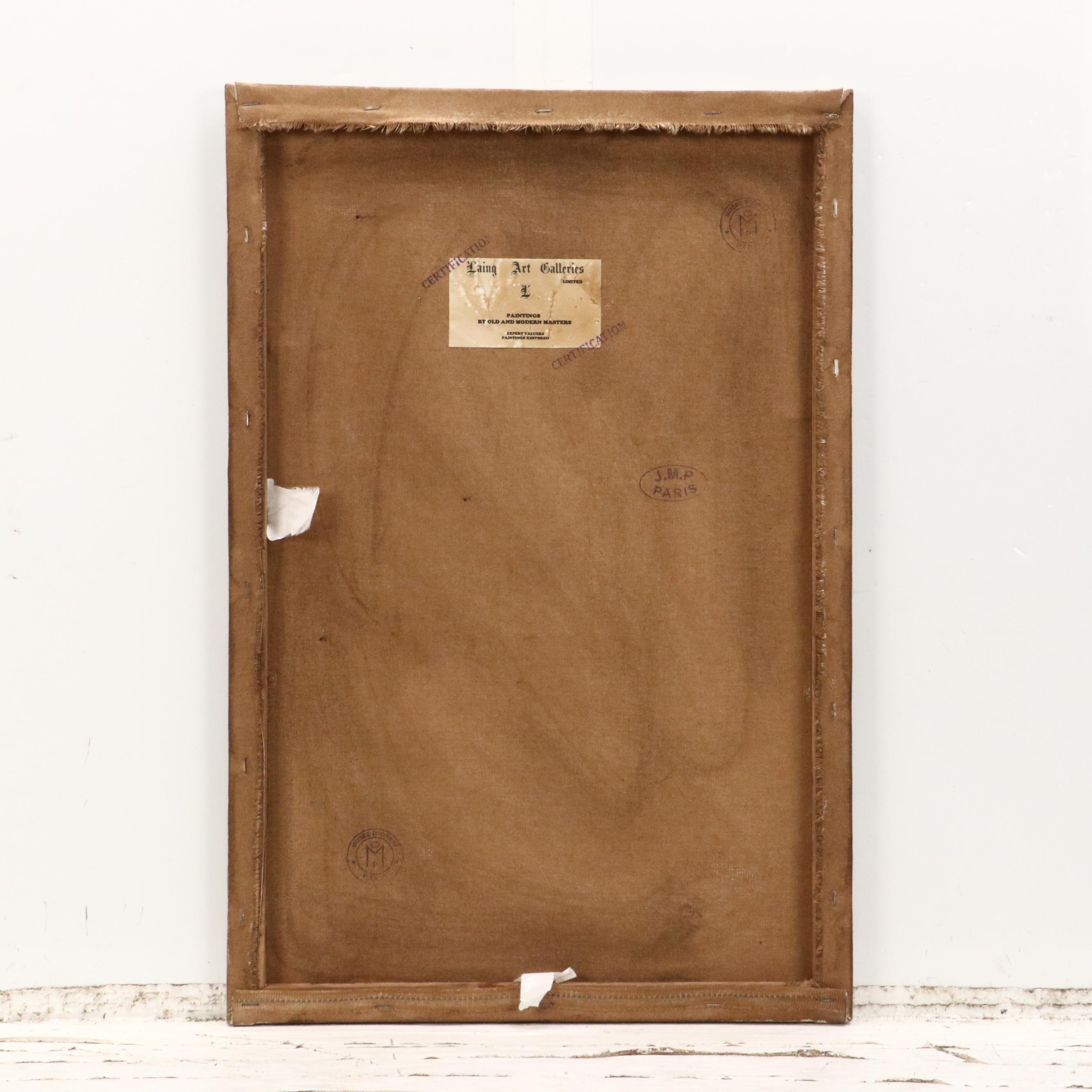 Standing Female Nude Oil Painting After Camille Pissarro