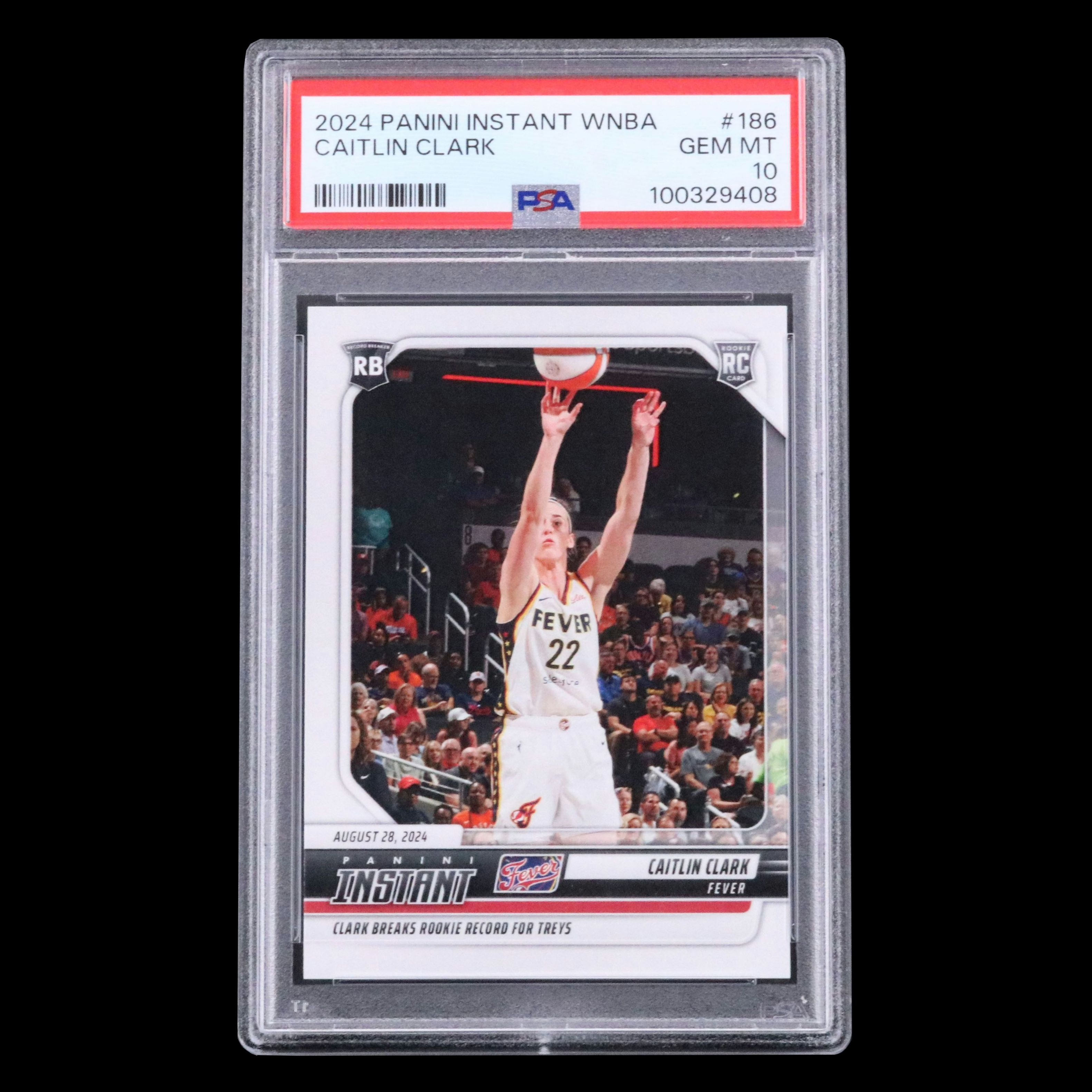 2024 Panini Instant Caitlin Clark Rookie Basketball Card Graded PSA 10