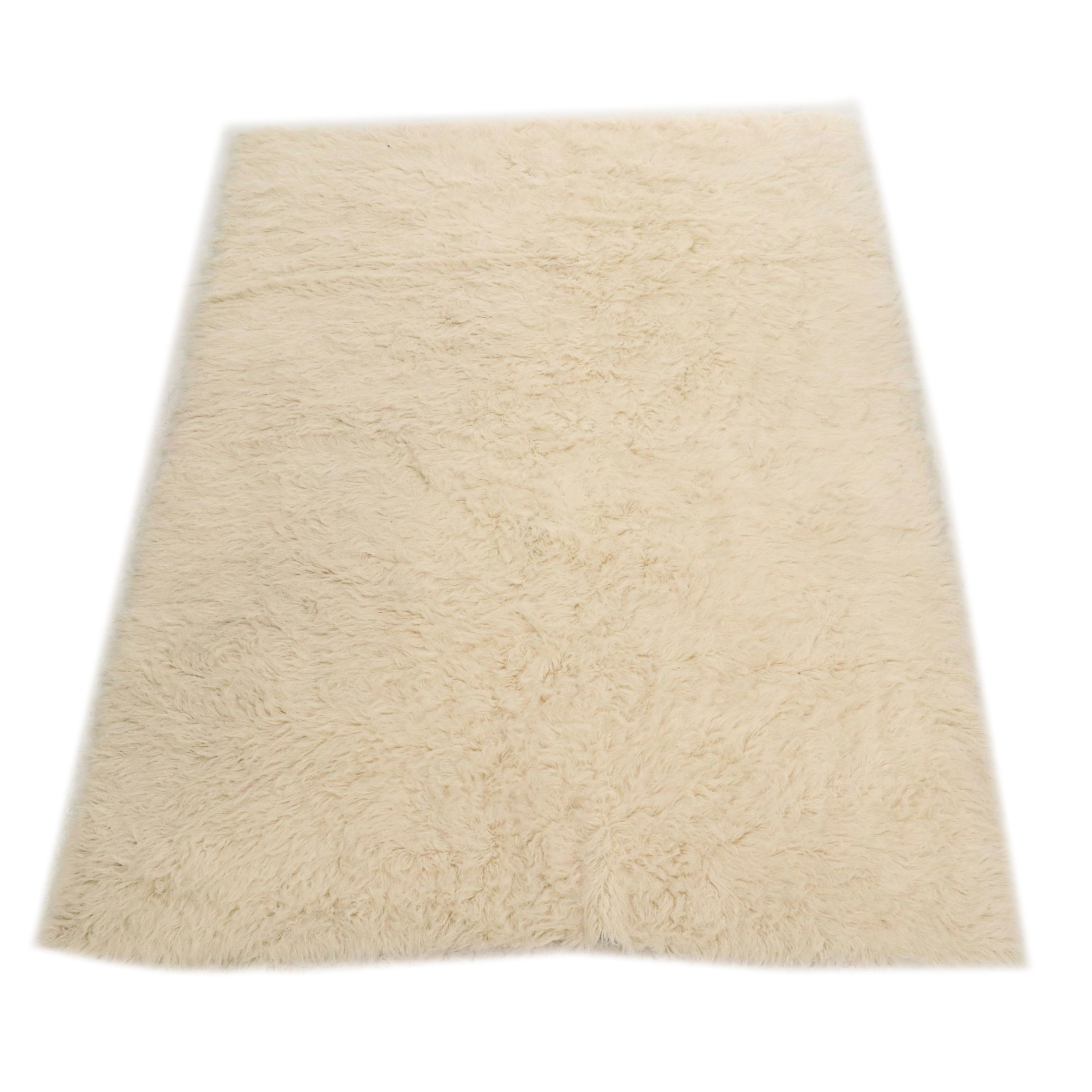 9'1 x 12'3 Handwoven Karamichos Mazarakis Flokati Room-Sized Rug