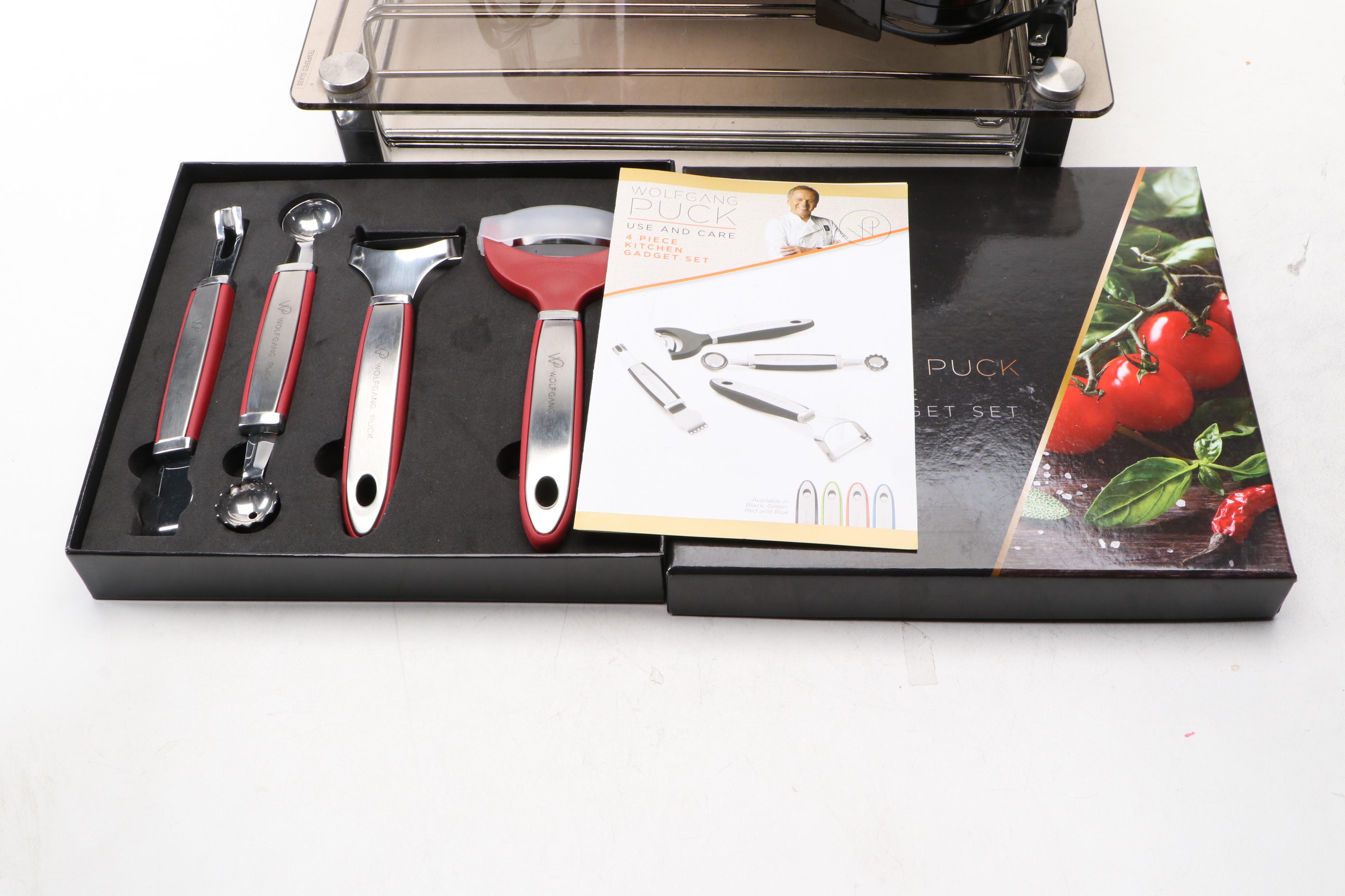 Paula Dean Electric Knife with Wolfgang Puck Gadget Set and Other Kitchen Tools