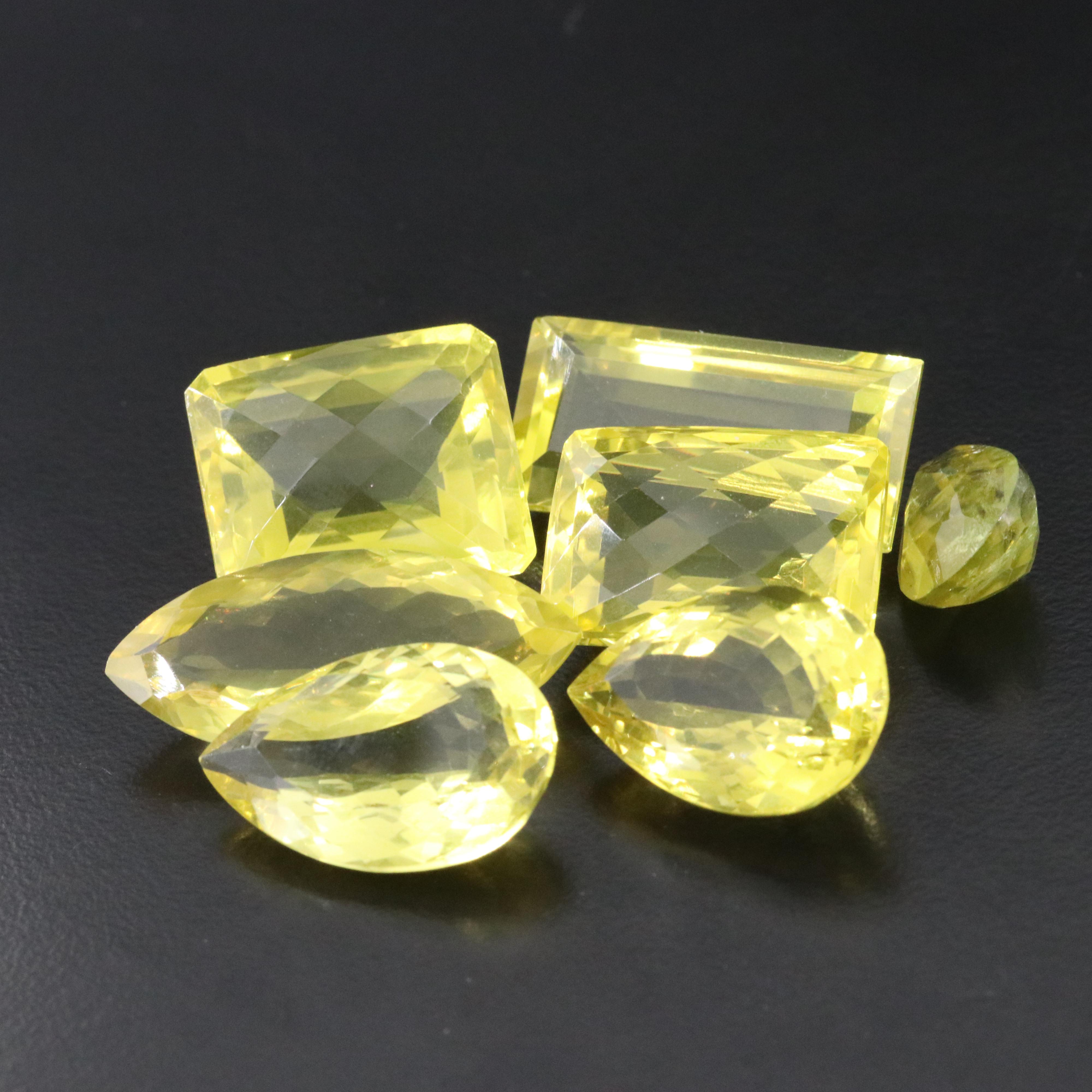 Loose 111.96 CTW Citrine and Tourmaline