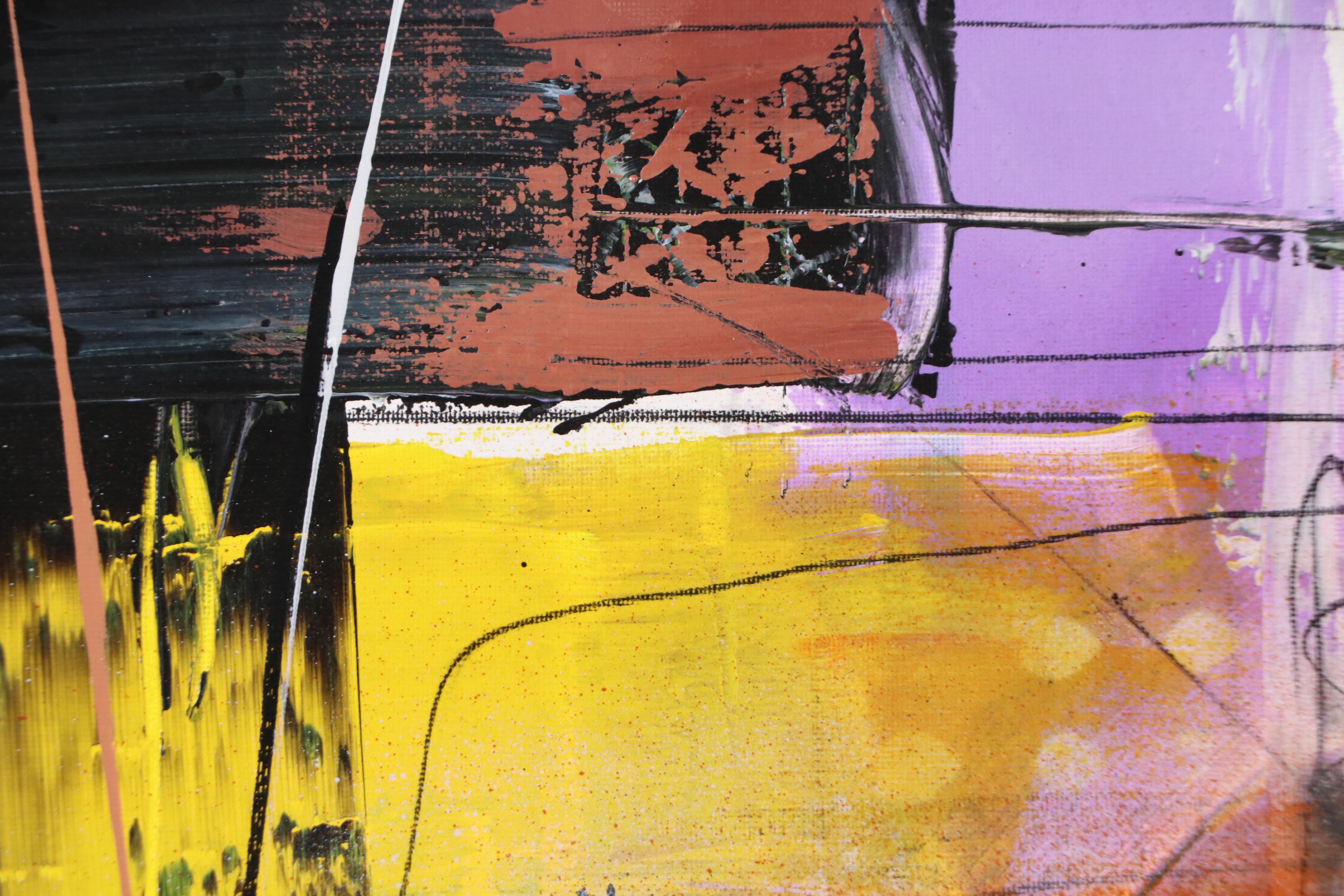 Michel Blázquez Abstract Acrylic Painting "Untitled," 2025