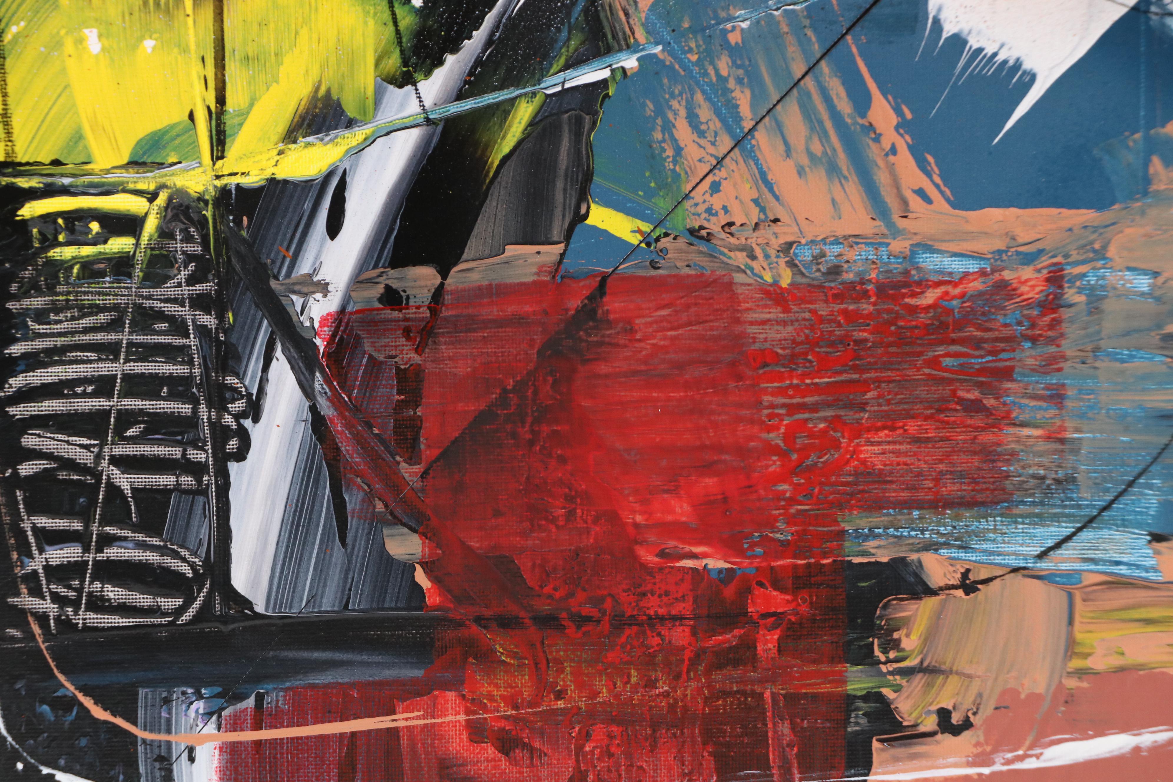 Michel Blázquez Abstract Acrylic Painting "Untitled," 2025