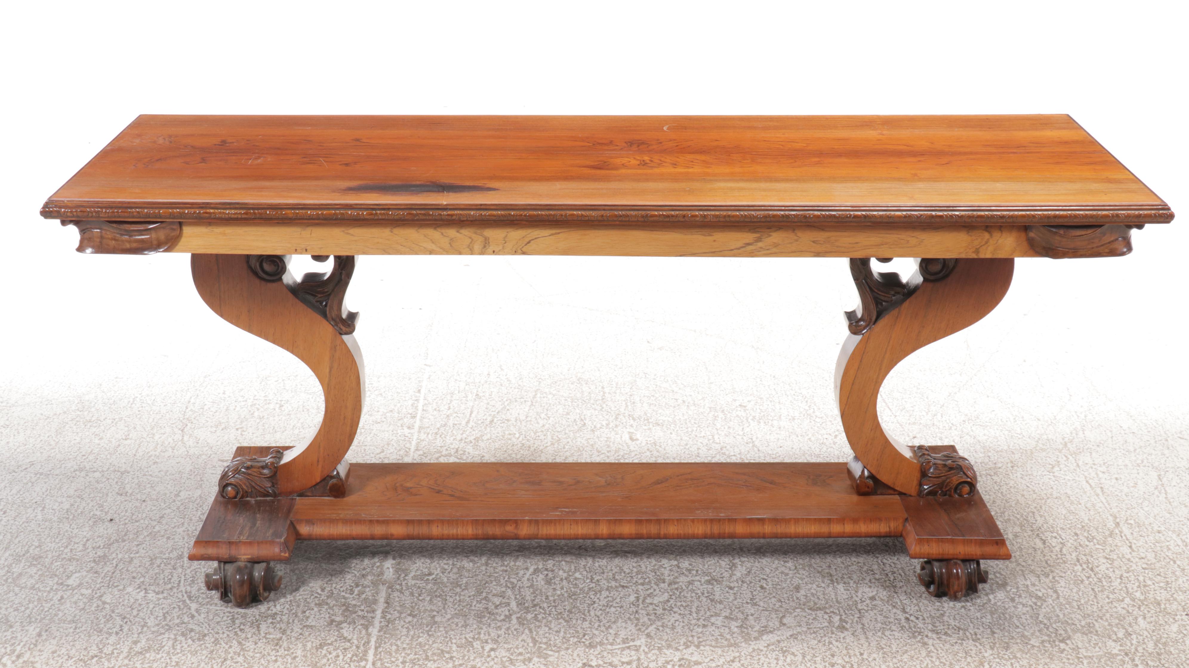 Venetian Style Wooden Console Table