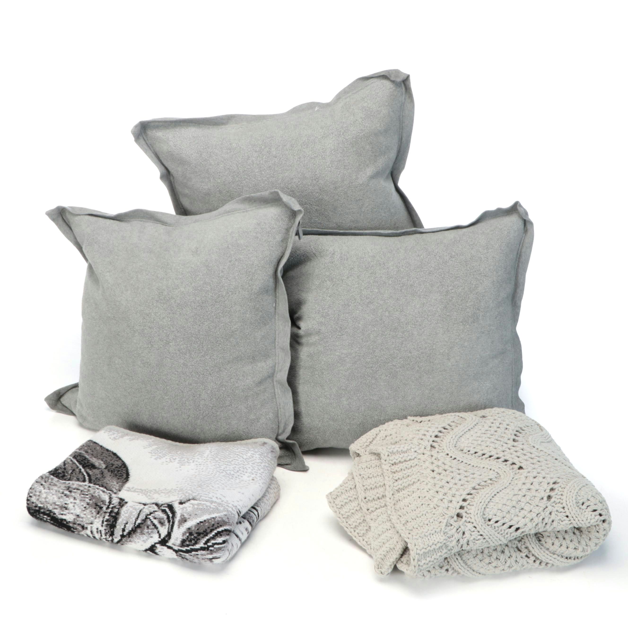 Pottery Barn Throw Pillows with Kensie Home and More Throw Blankets