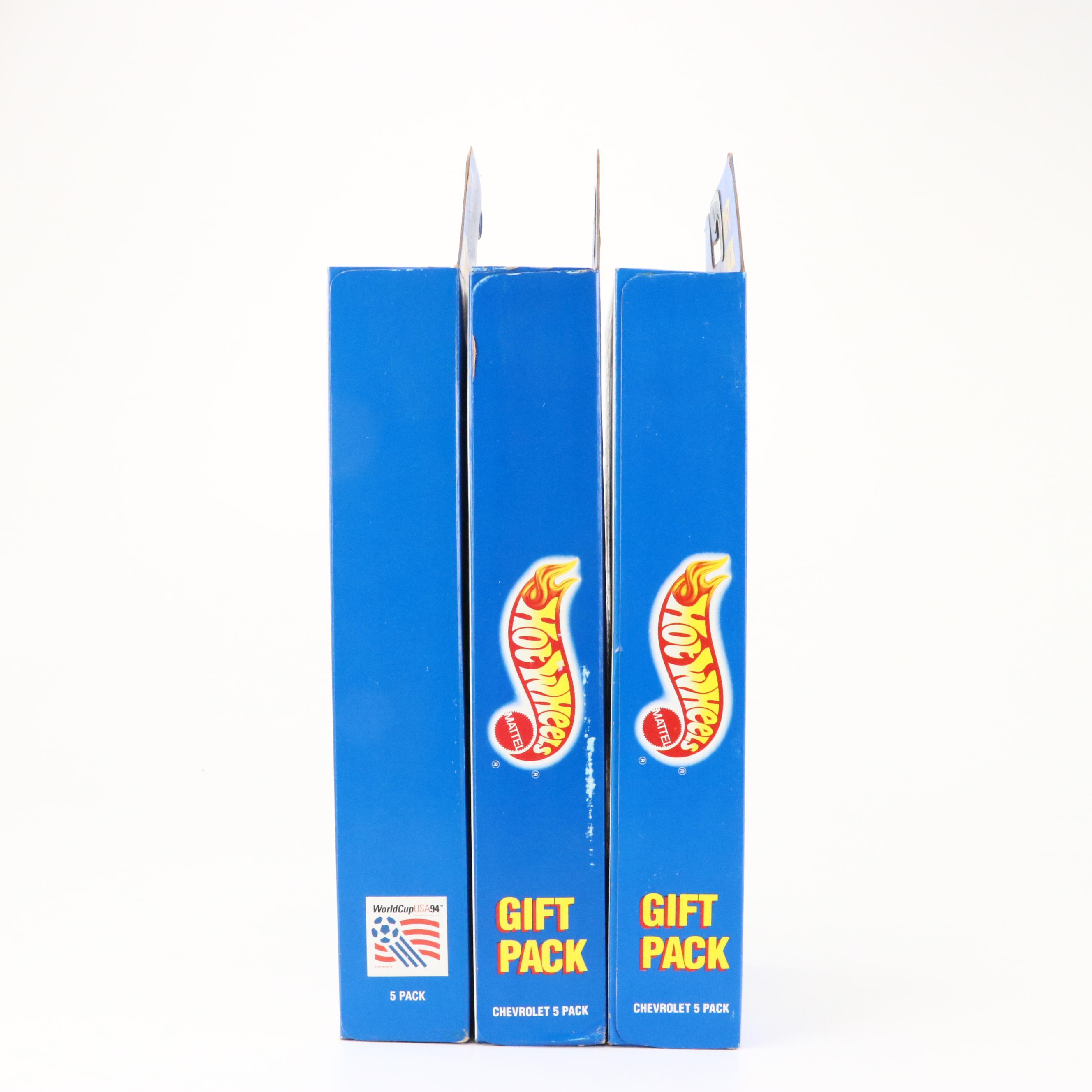 Hot Wheels "Chevrolet" and "World Cup USA 94" Gift Packs, 1993