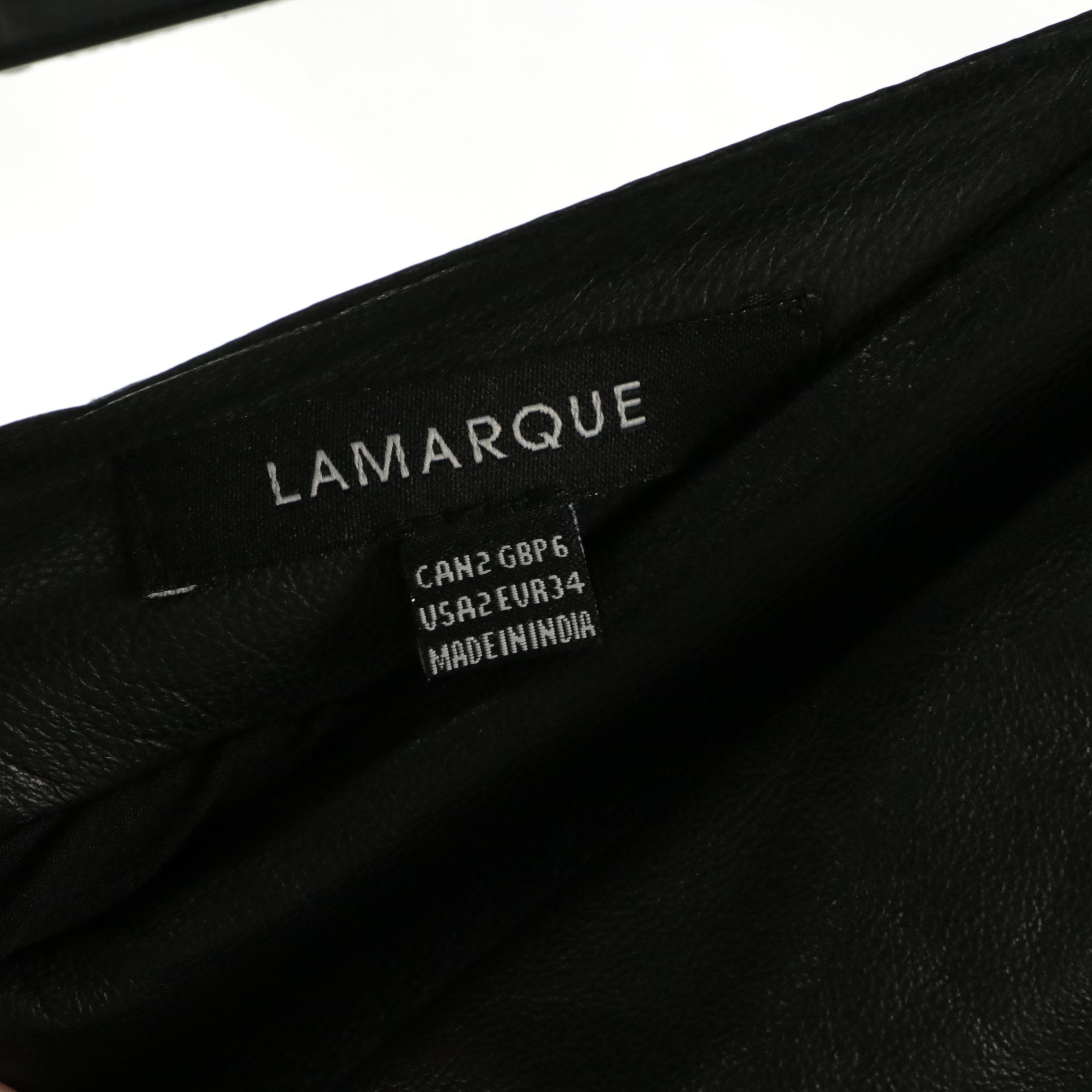 Lamarque Leather Asymmetrical, Reformation Linen Mini and Other Skirts