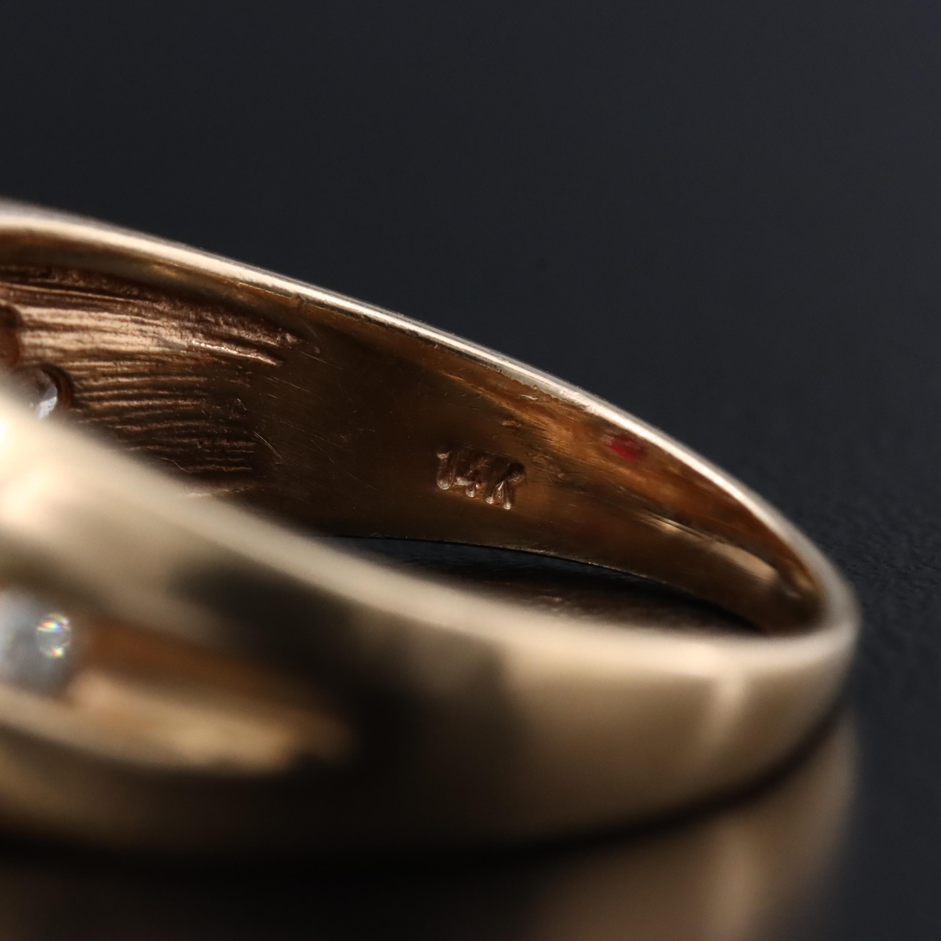 14K 0.73 CT Ruby and Diamond Ring