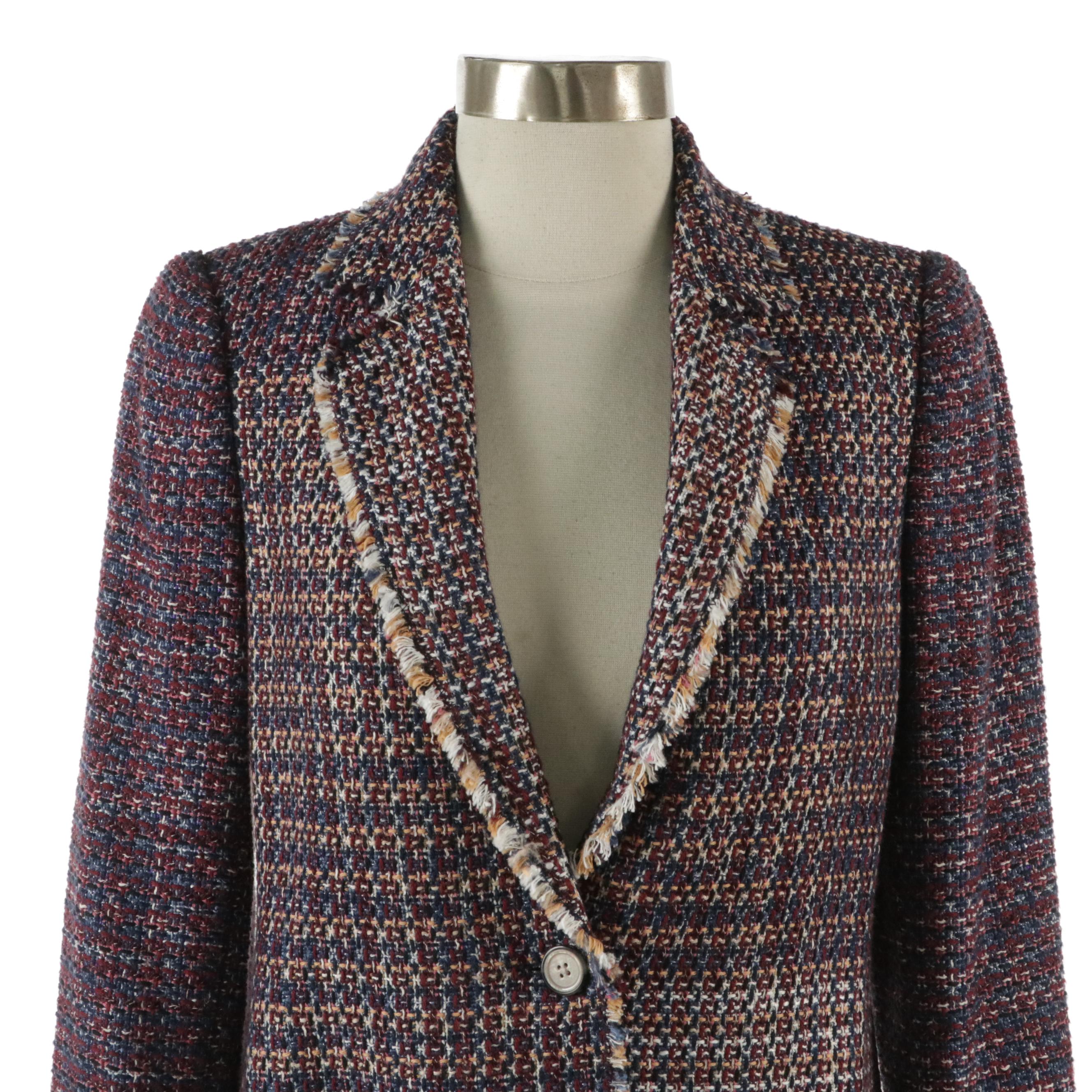 Rebecca Taylor Blanket Tweed and Generation Love Pink Tweed Blazers