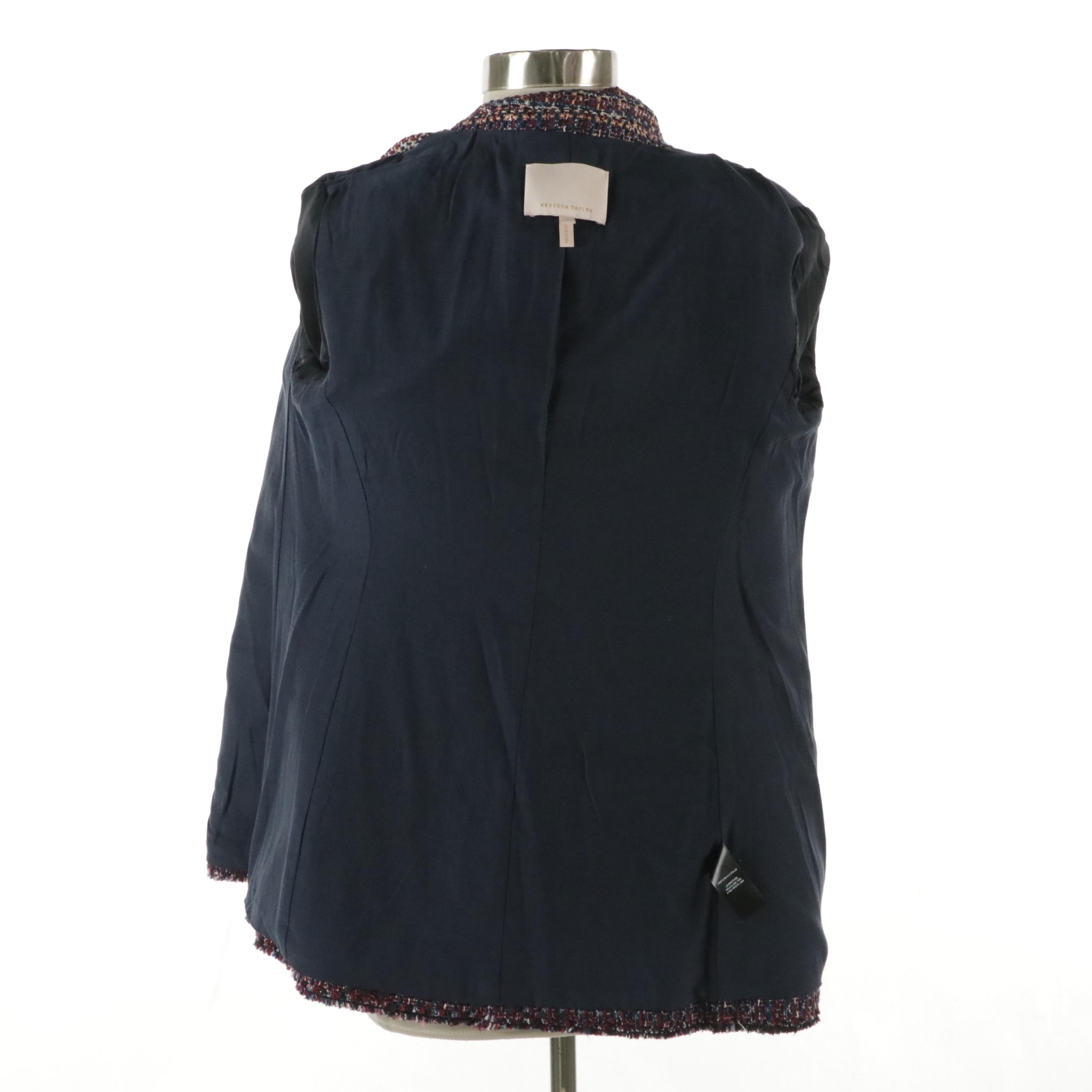 Rebecca Taylor Blanket Tweed and Generation Love Pink Tweed Blazers