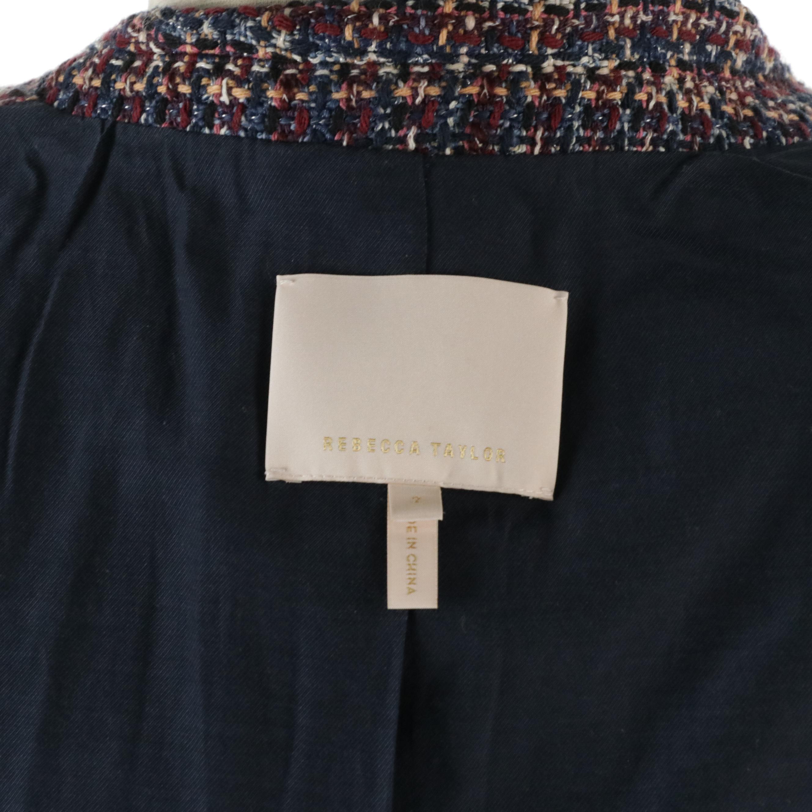 Rebecca Taylor Blanket Tweed and Generation Love Pink Tweed Blazers