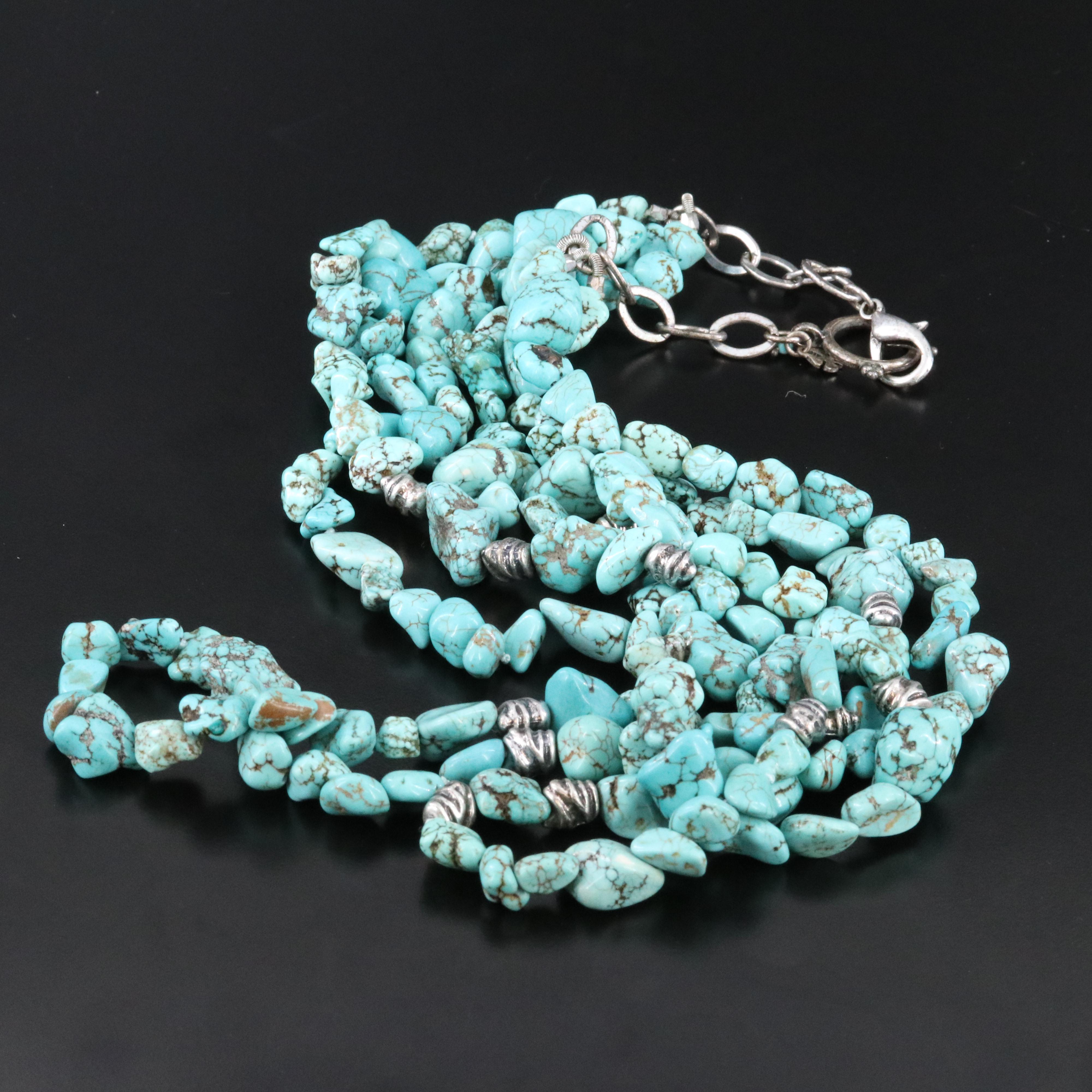 Magnesite Multi-Strand Necklace