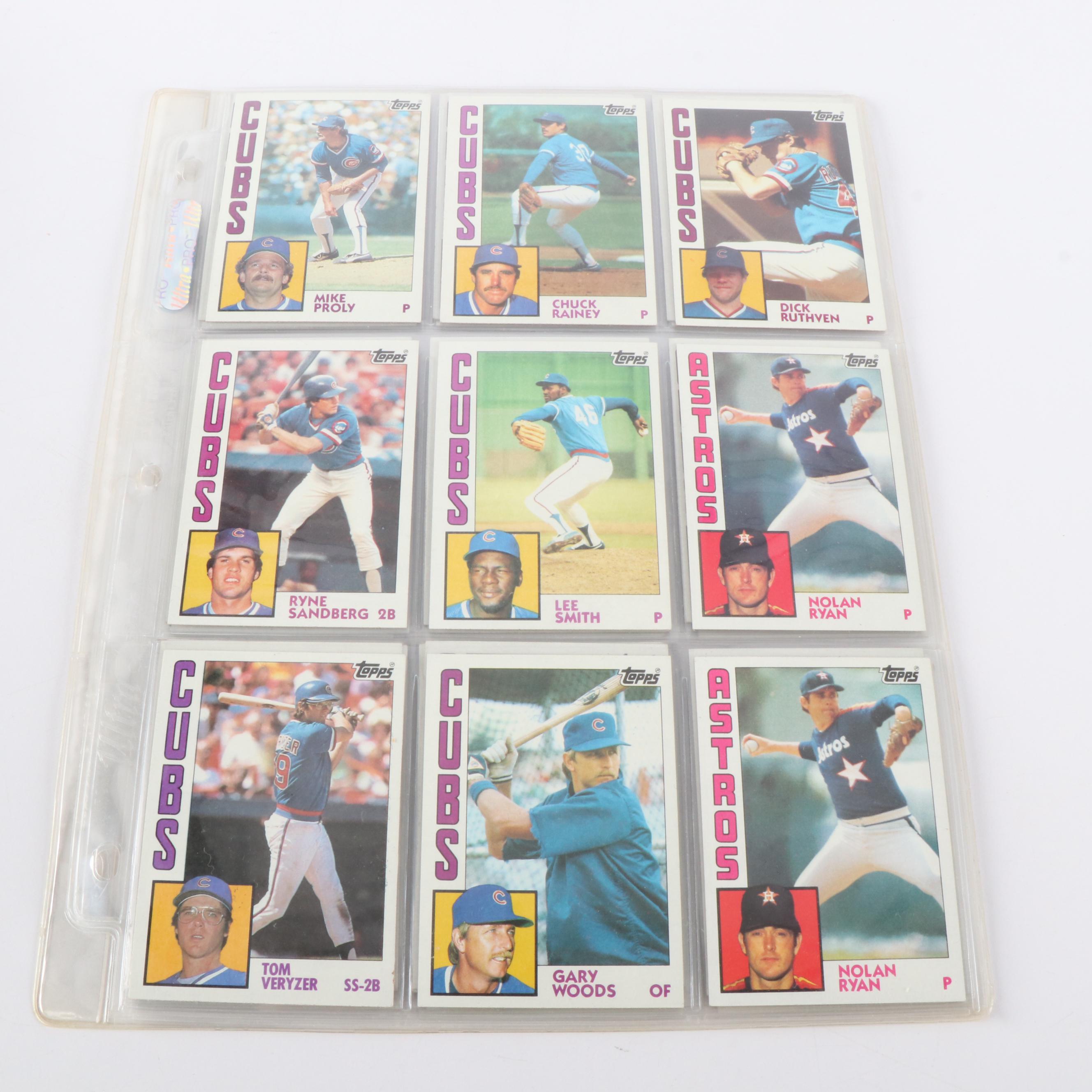 1984 Topps Baseball Cards Featuring Don Mattingly and Darryl Strawberry Rookies