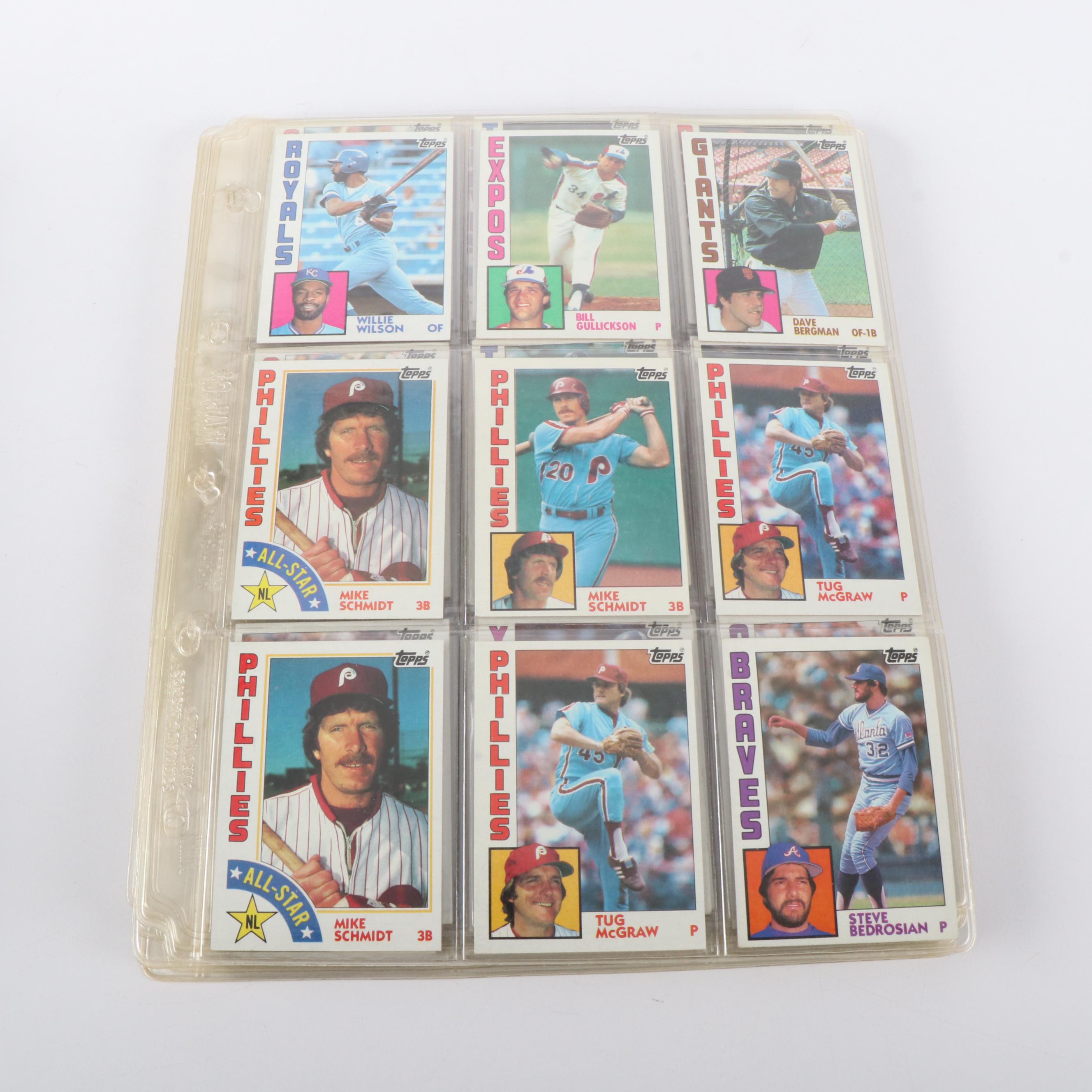 1984 Topps Baseball Cards Featuring Don Mattingly and Darryl Strawberry Rookies