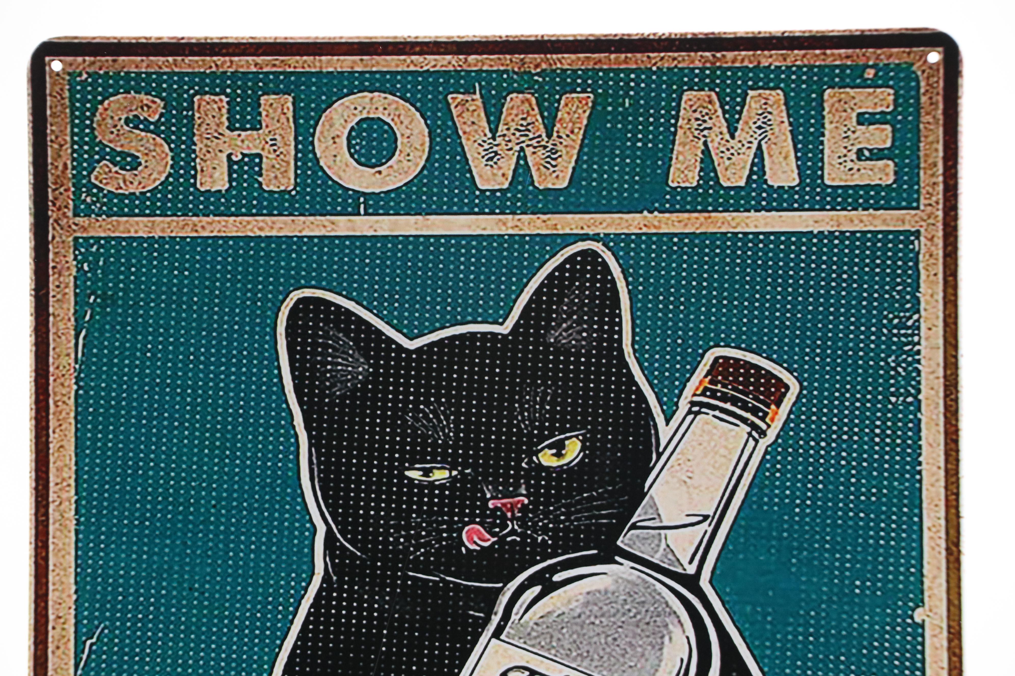 Novelty Cat Giclée "Show Me Your Tito's," 21st Century