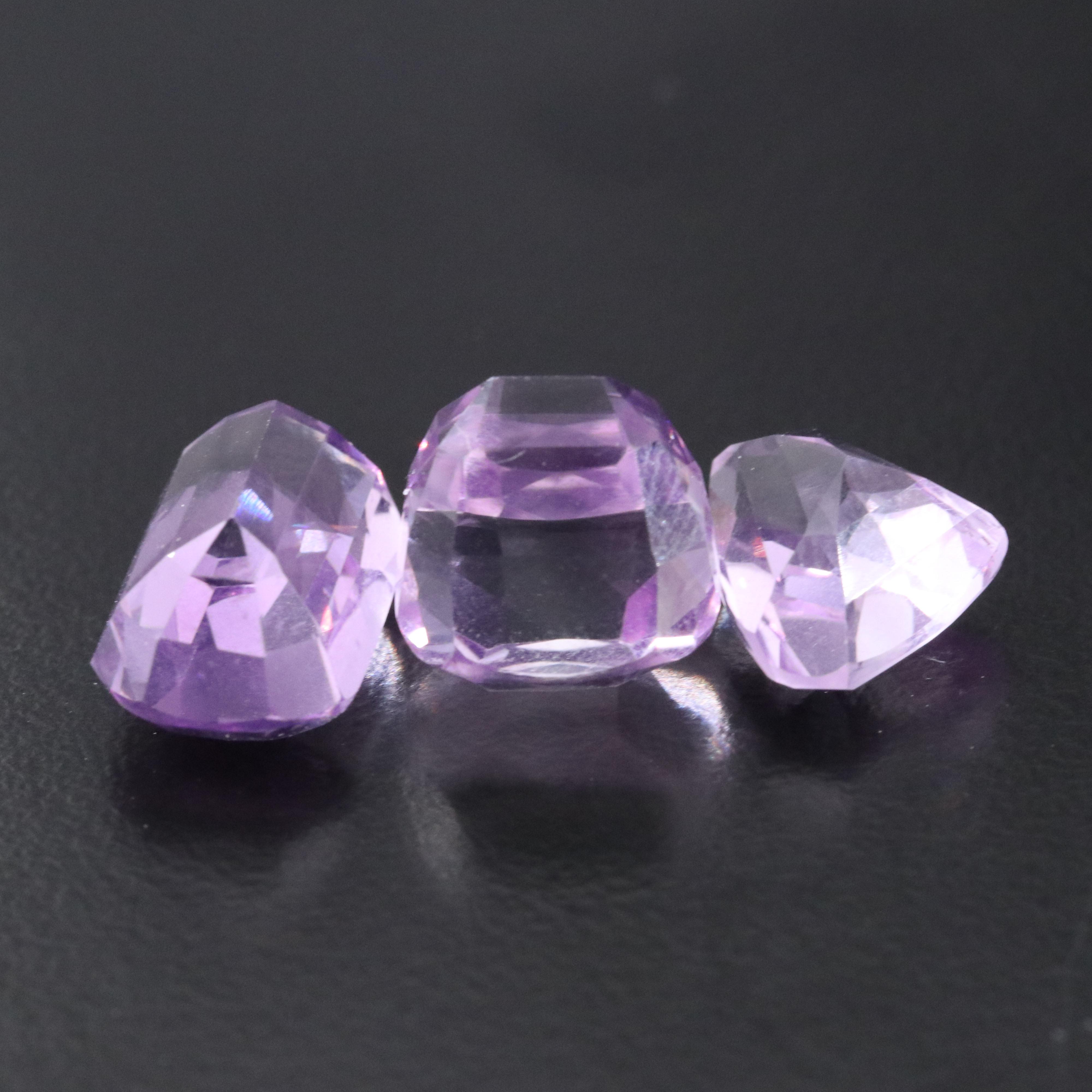 Loose 68.28 CTW Amethyst, Tourmaline and Kunzite