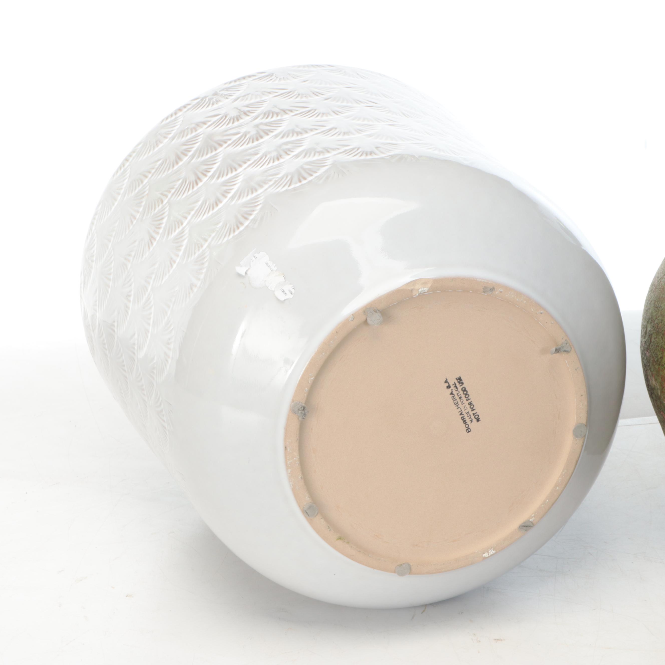 Borral Heira Ceramic Planter, Ceramic Vase, Crate & Barrel Ceramic Canister