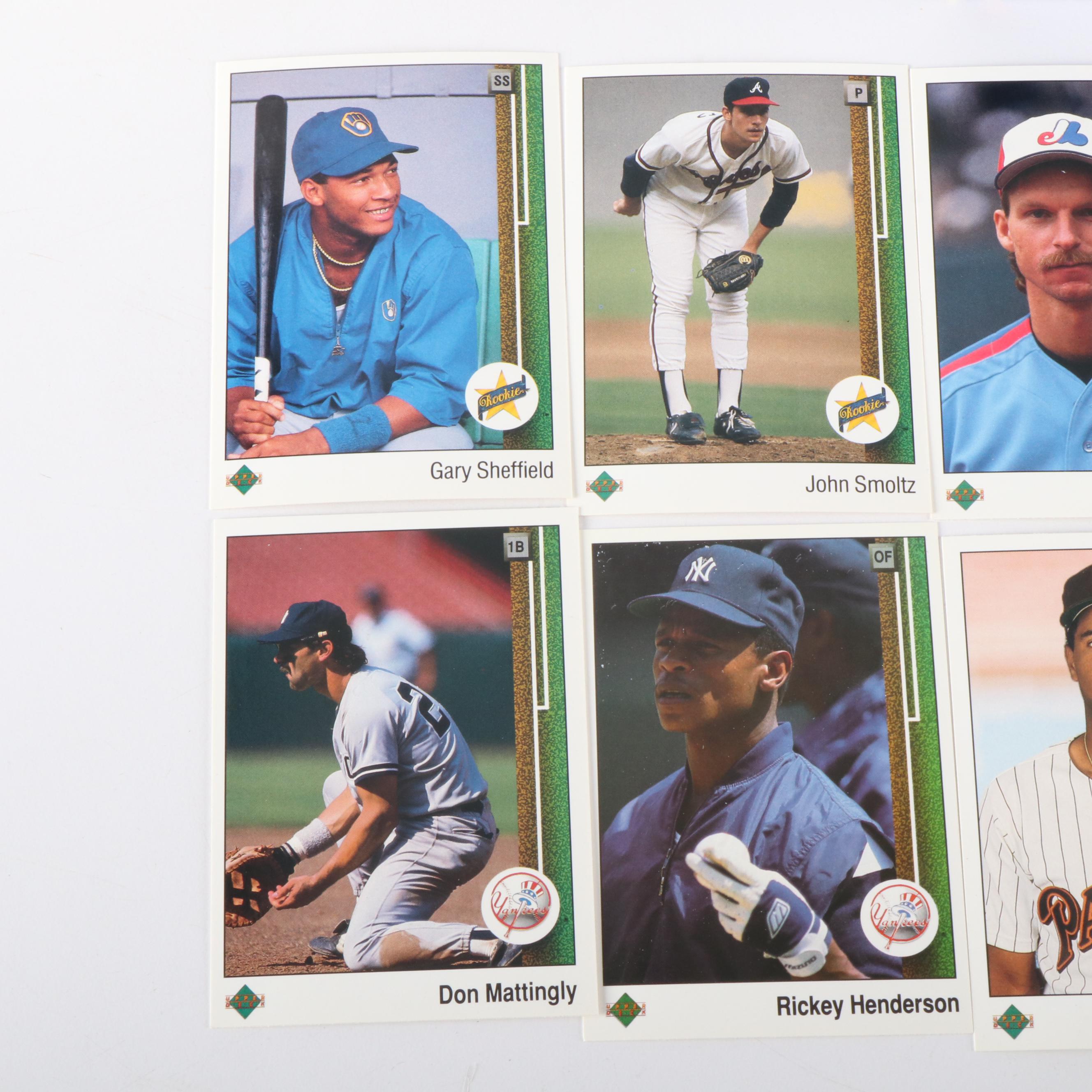 1989 Upper Deck Baseball Card Set with Ken Griffey Jr. Rookie & Sealed Wax Packs